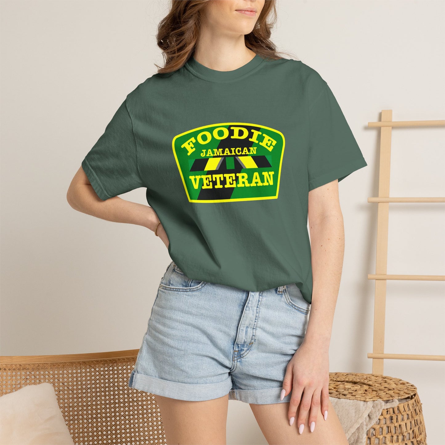 L.O.E.F Foodie Veteran Jamaican Unisex Tee Shirt