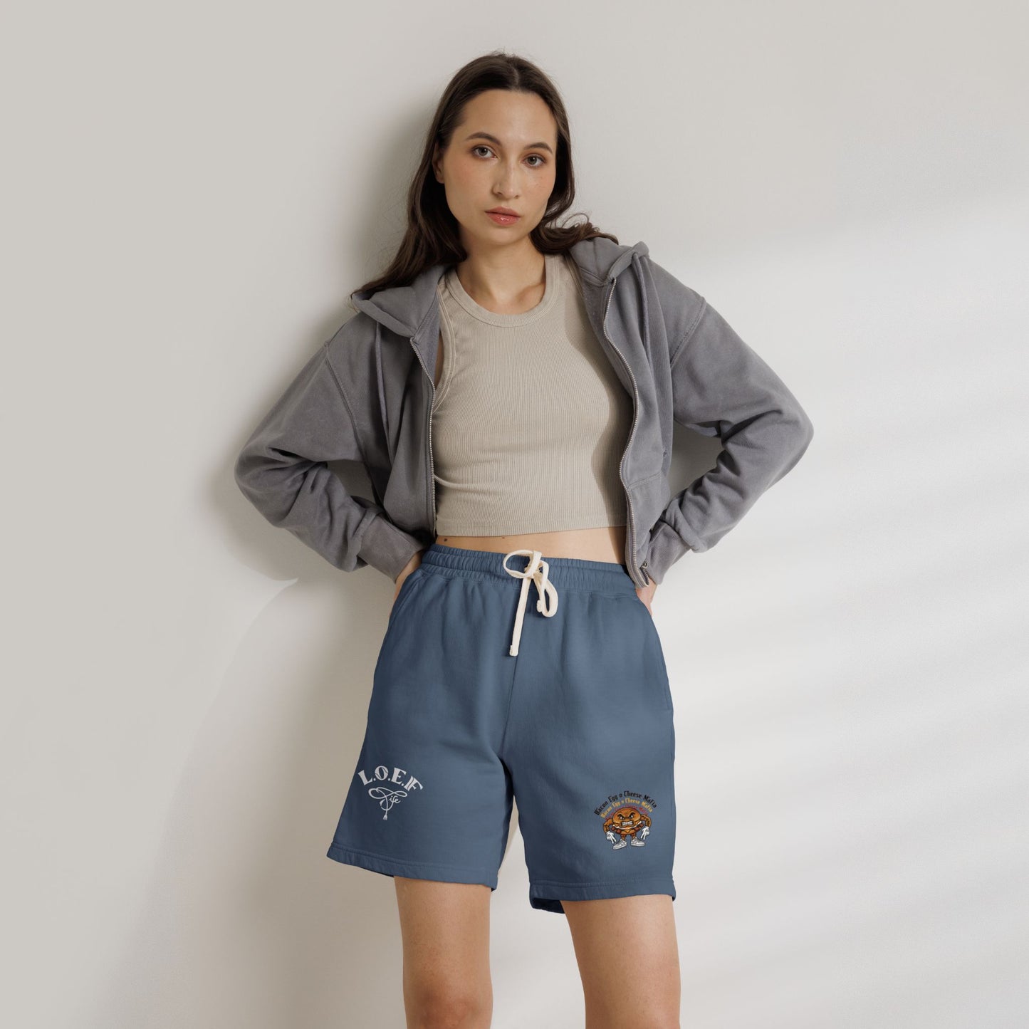 L.O.E.F Bacon Egg N Cheese Mafia Sweat Shorts