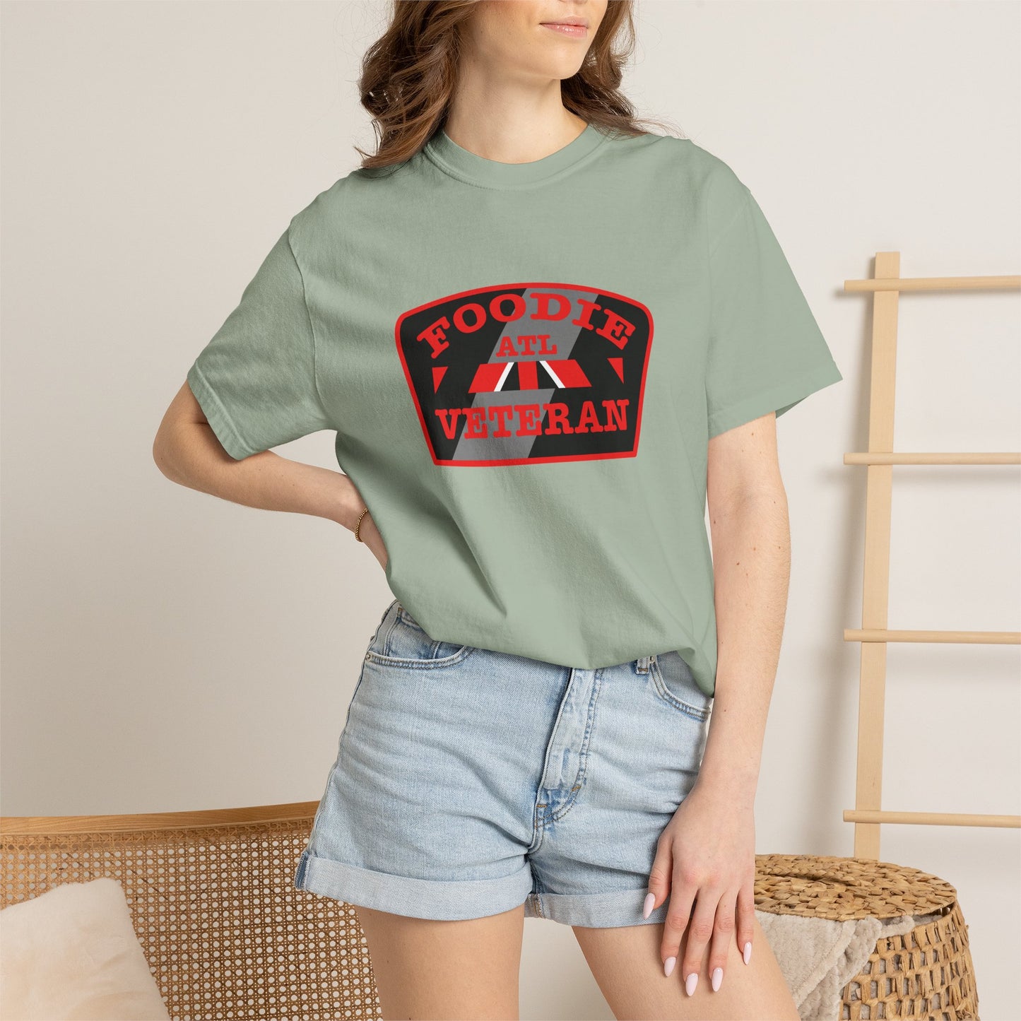 L.O.E.F Foodie Veteran ATL Unisex Tee Shirt (Red)