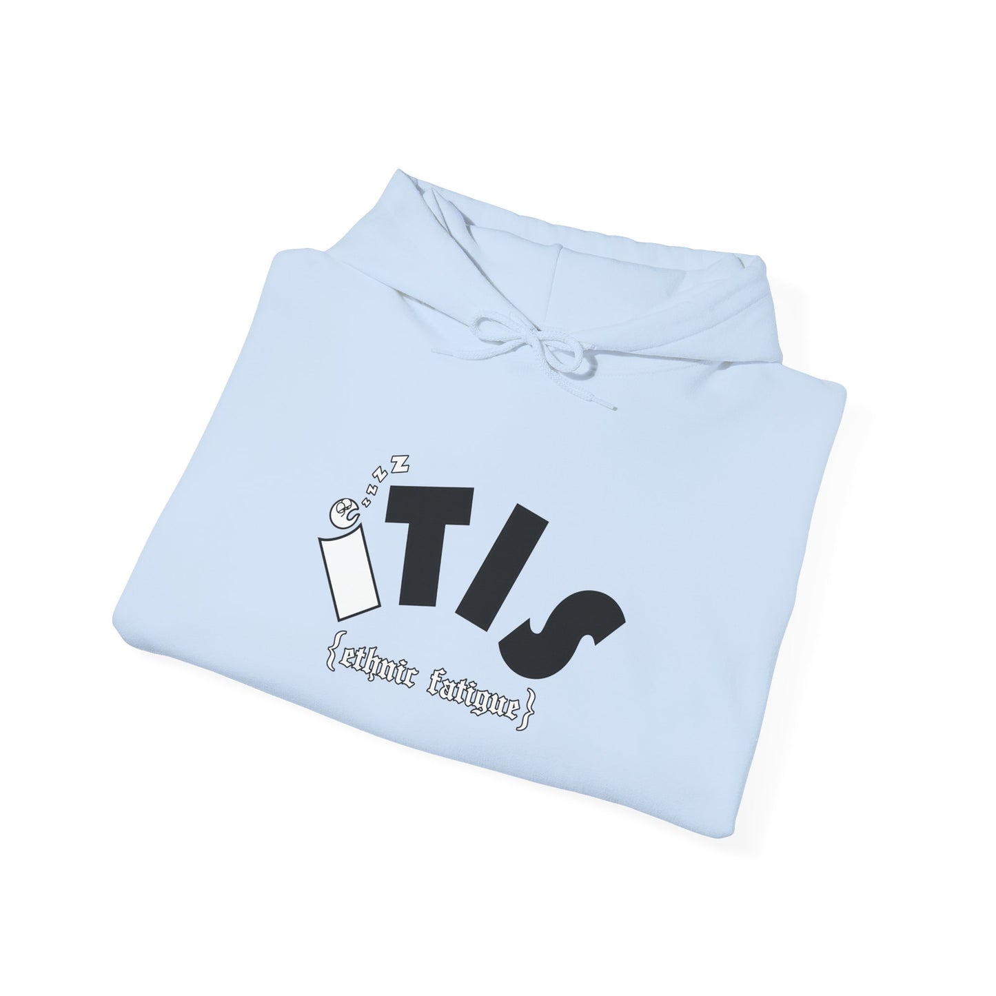 L.O.E.F ITIS Unisex Hooded Sweatshirt (White and Black)