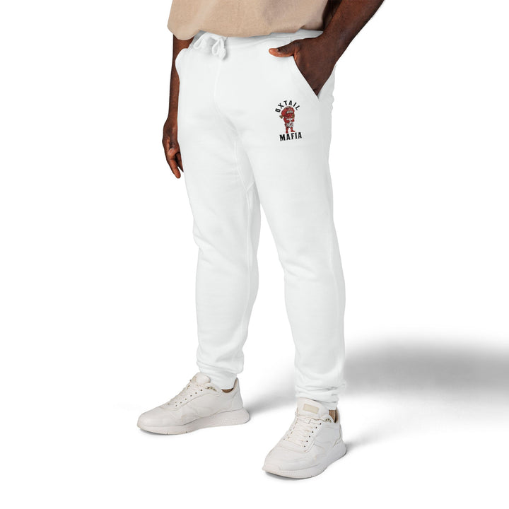 White Jogger Pants | Unisex Fleece Pants | L.O.E.F. - LIFE