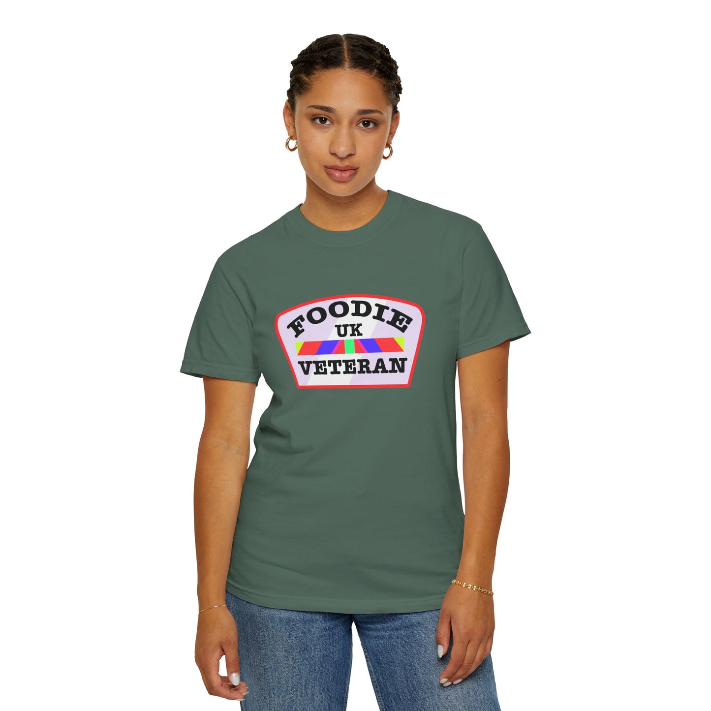 L.O.E.F Foodie Veteran UK Unisex Tee Shirt (Soft Pink)