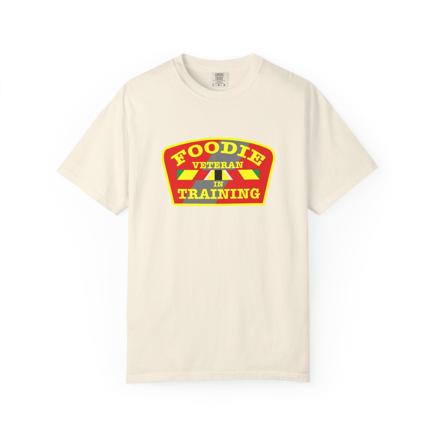 L.O.E.F Foodie Veteran IN TRAINING Unisex Tee Shirt (Yellow)