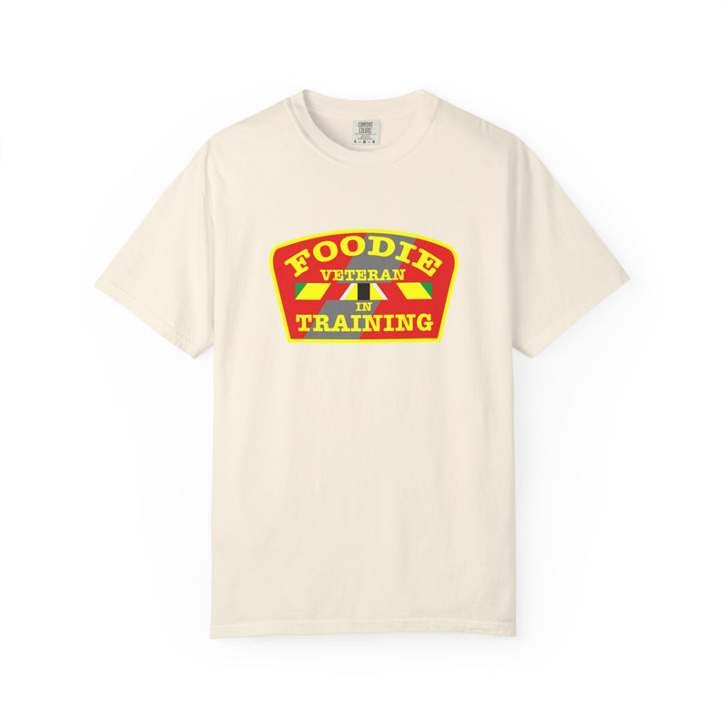 L.O.E.F Foodie Veteran IN TRAINING Unisex Tee Shirt (Yellow)