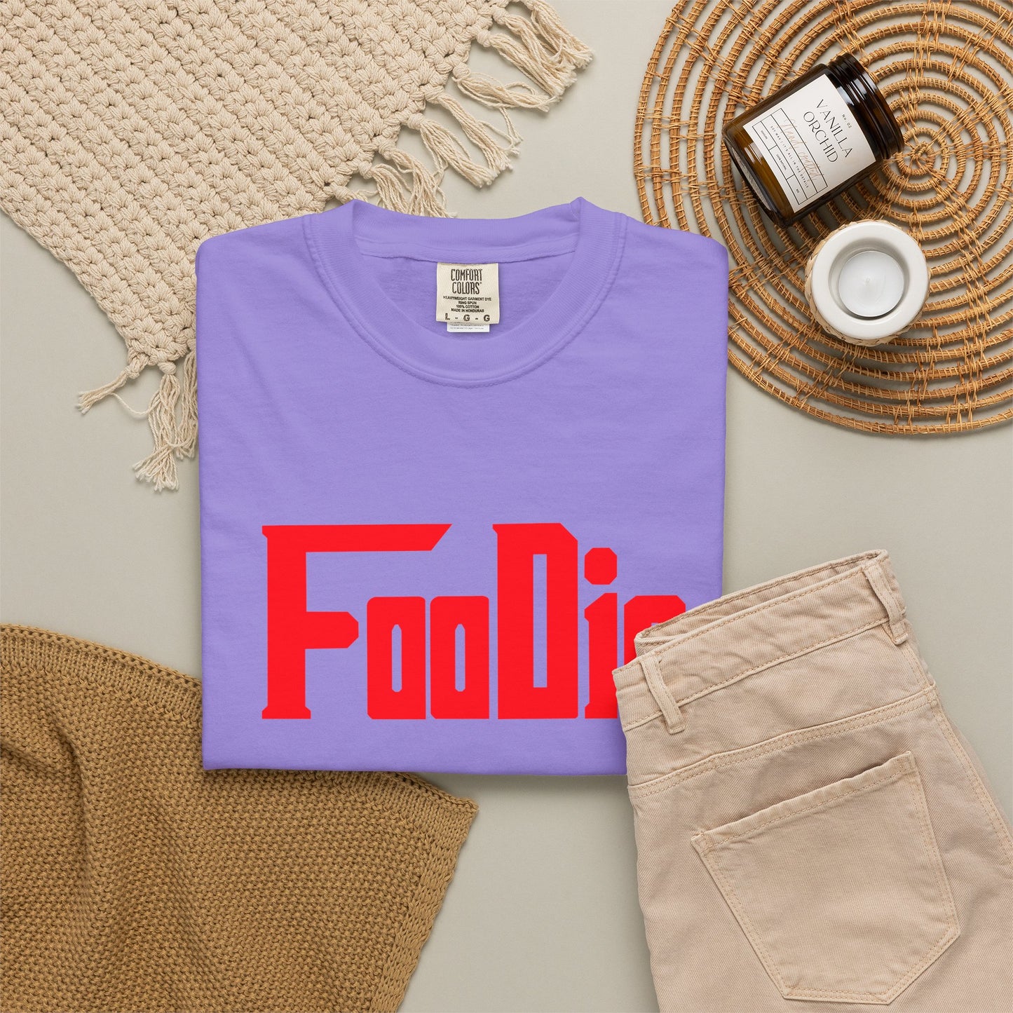L.O.E.F Foodie Unisex Tee Shirt (Fiery Red)