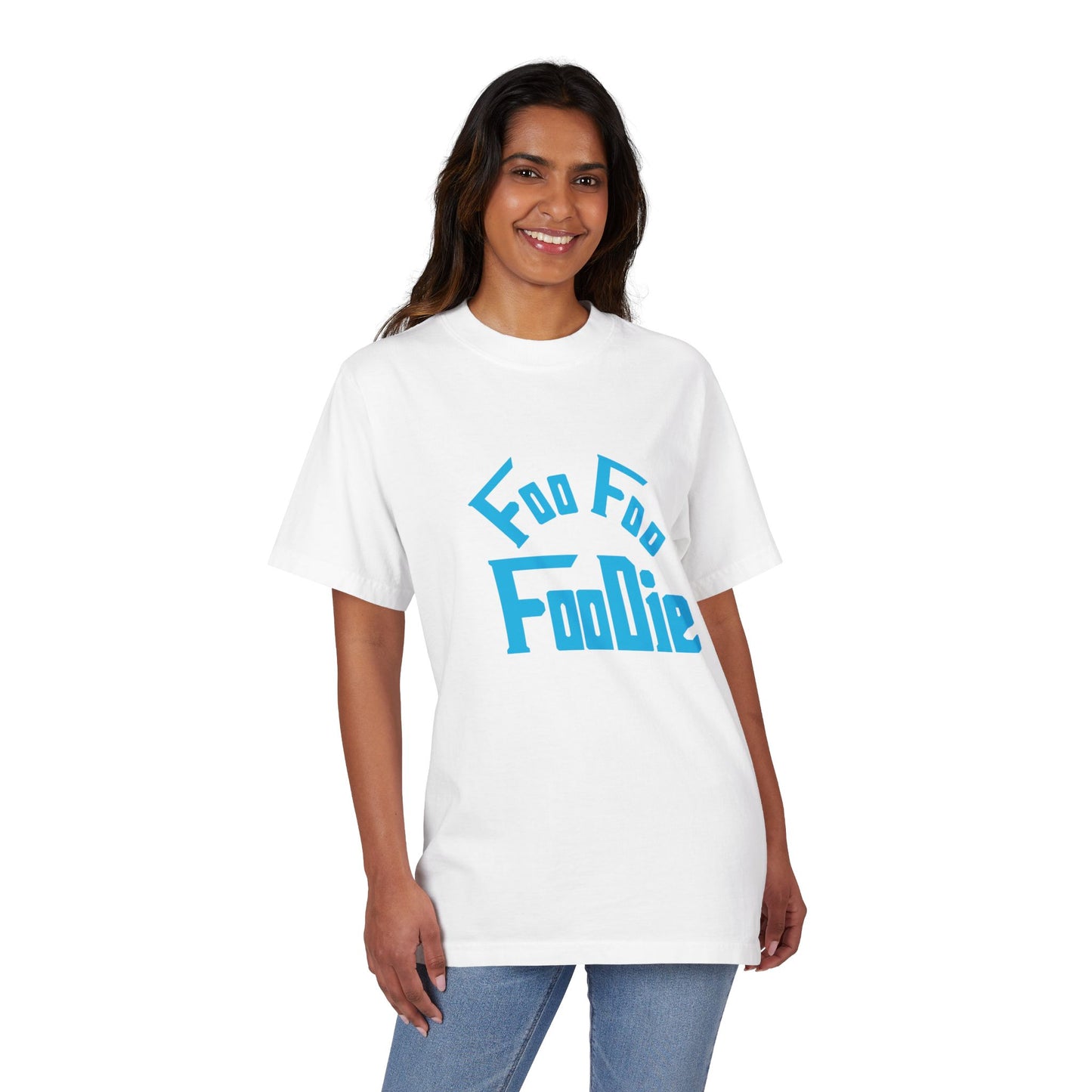 L.O.E.F Unisex FOO FOO FOODIE Tee Shirt (Sky Blue)