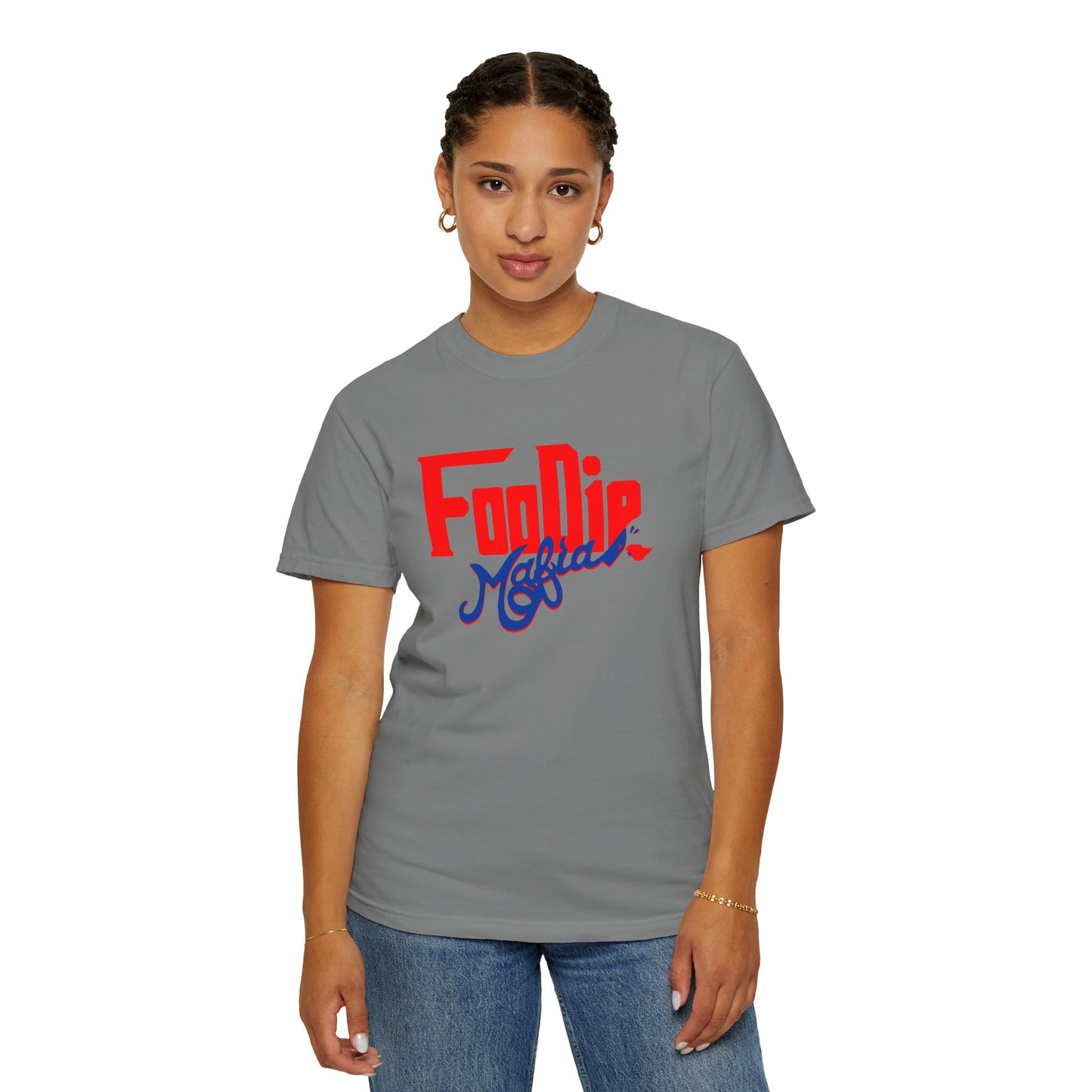 L.O.E.F Red Foodie Mafia Unisex Tee shirt (Cobalt Blue)