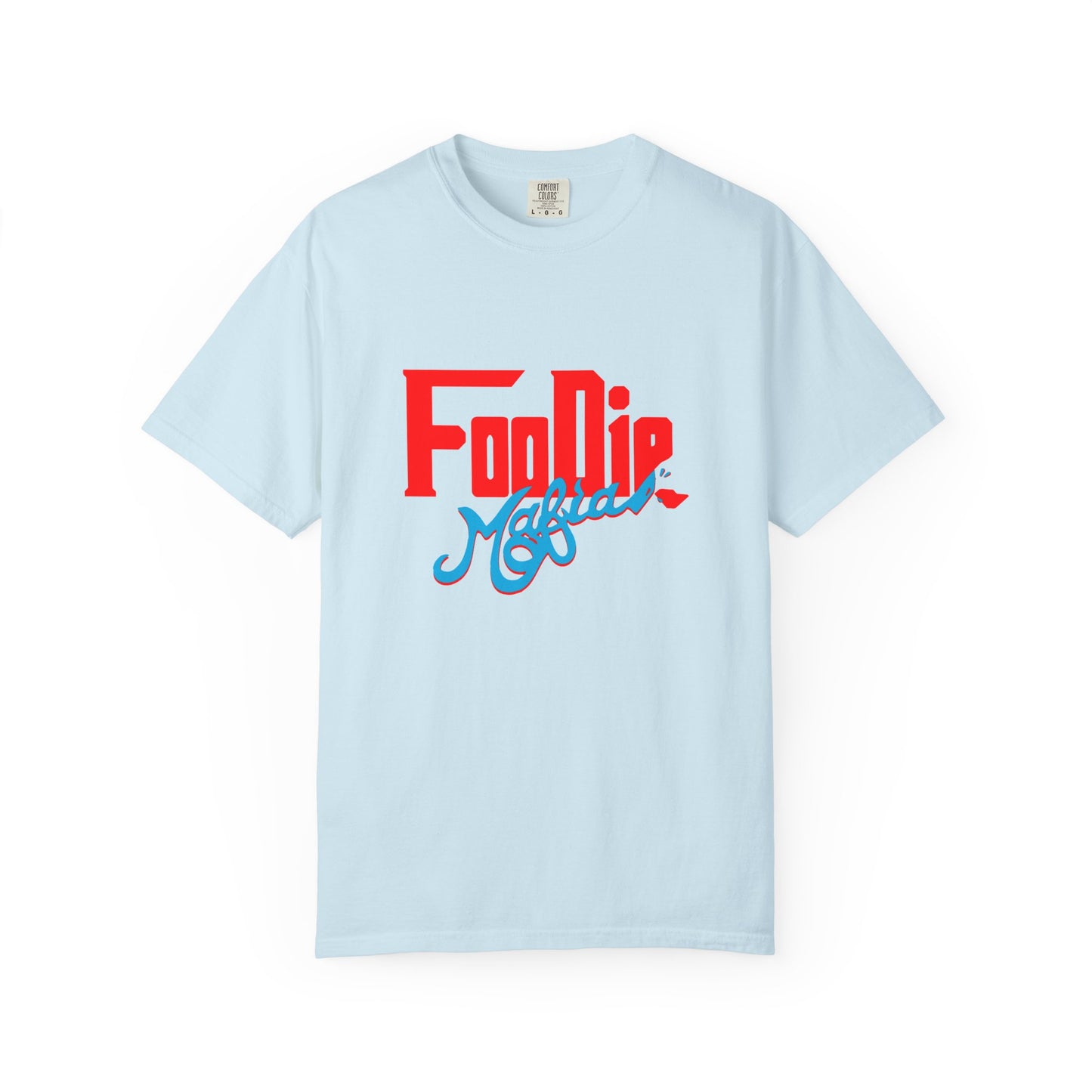 L.O.E.F Red Foodie Mafia Unisex Tee Shirt (Sky Blue)