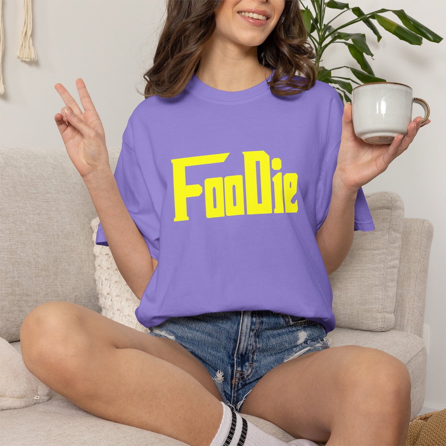 L.O.E.F Foodie Unisex Tee Shirt  (Yellow)