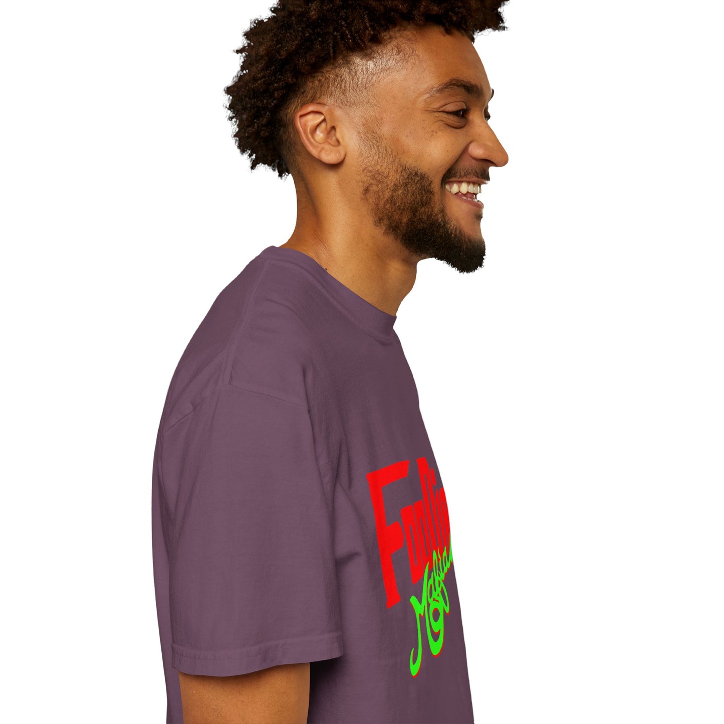 L.O.E.F Red Foodie Mafia Unisex Tee Shirt (Neon Green)