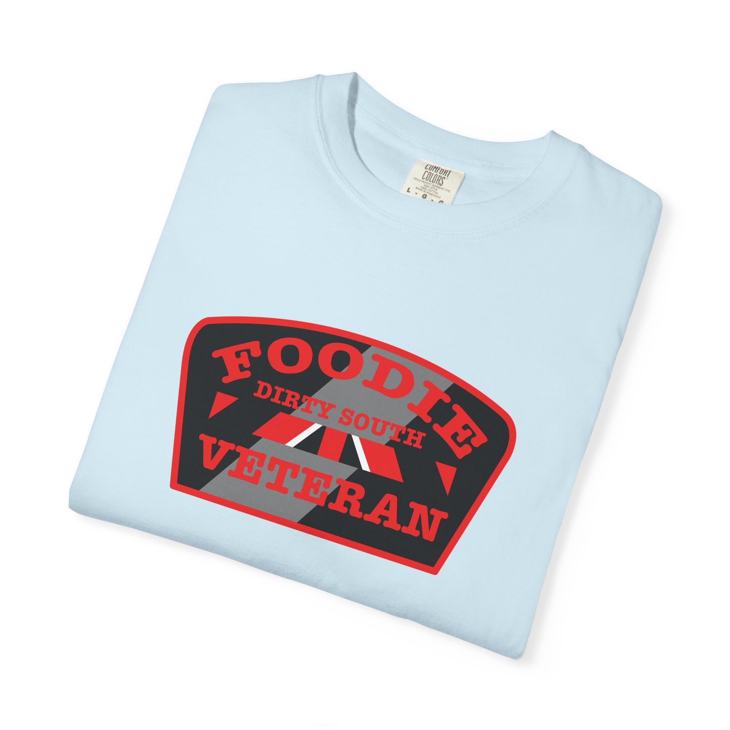 L.O.E.F Foodie Veteran DIRTY SOUTH Unisex Tee Shirt (Red)