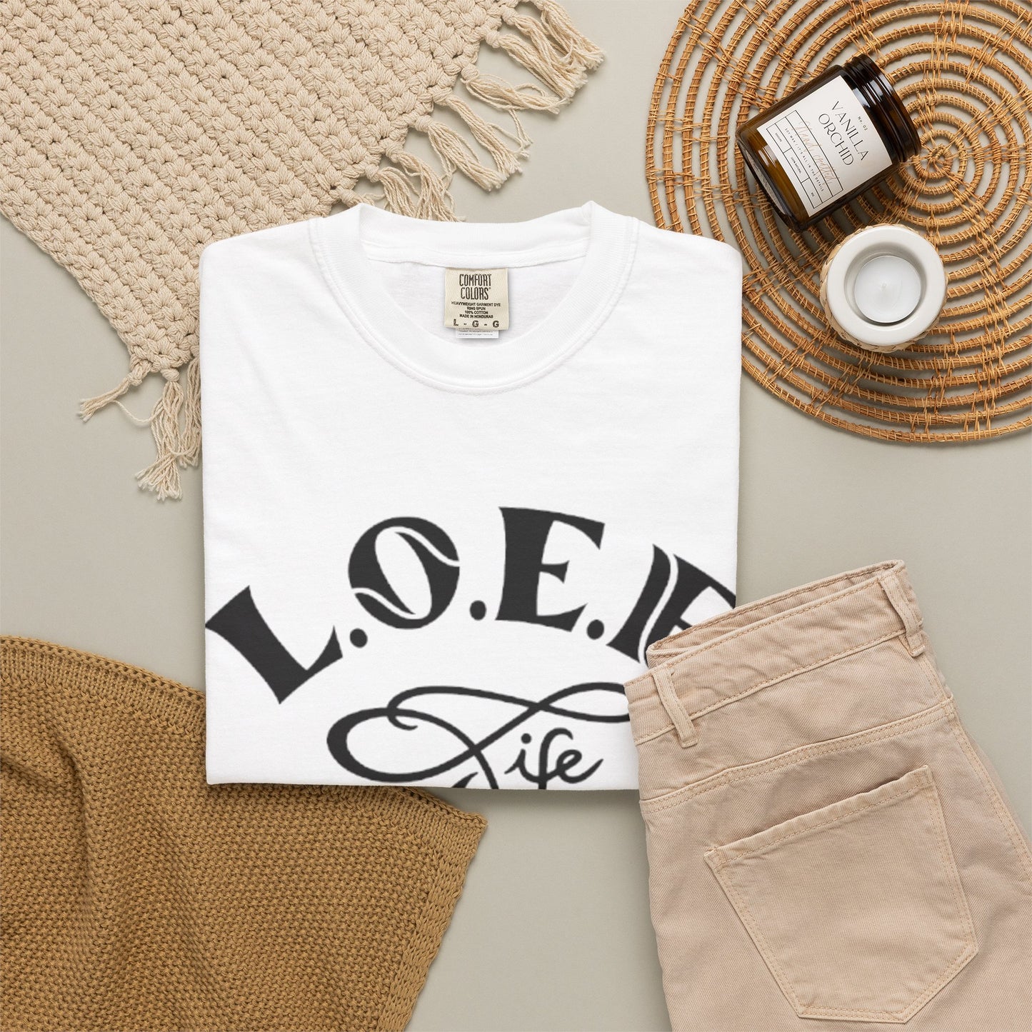 L.O.E.F Life Unisex Tee Shirt (Black)