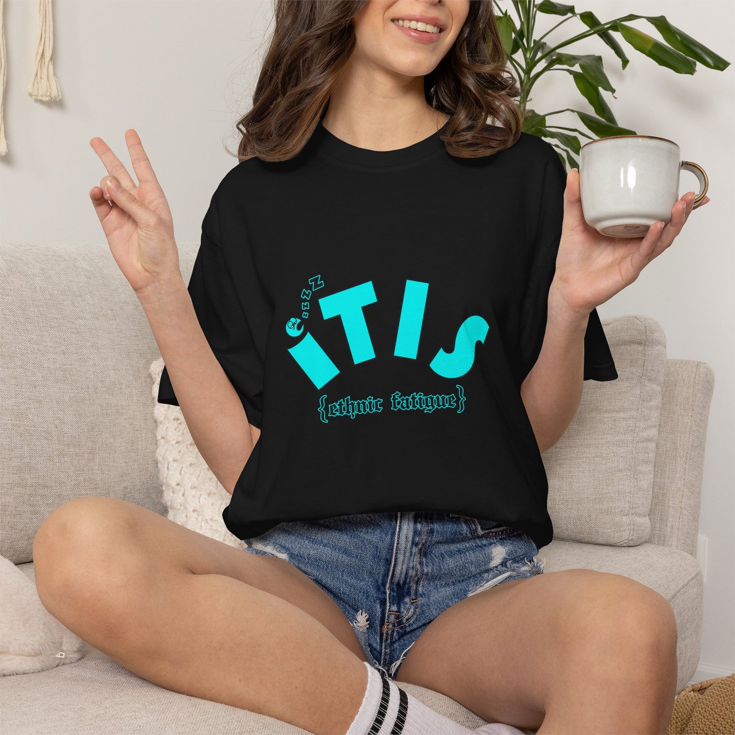 L.O.E.F ITIS Unisex Tee shirt (Blue)