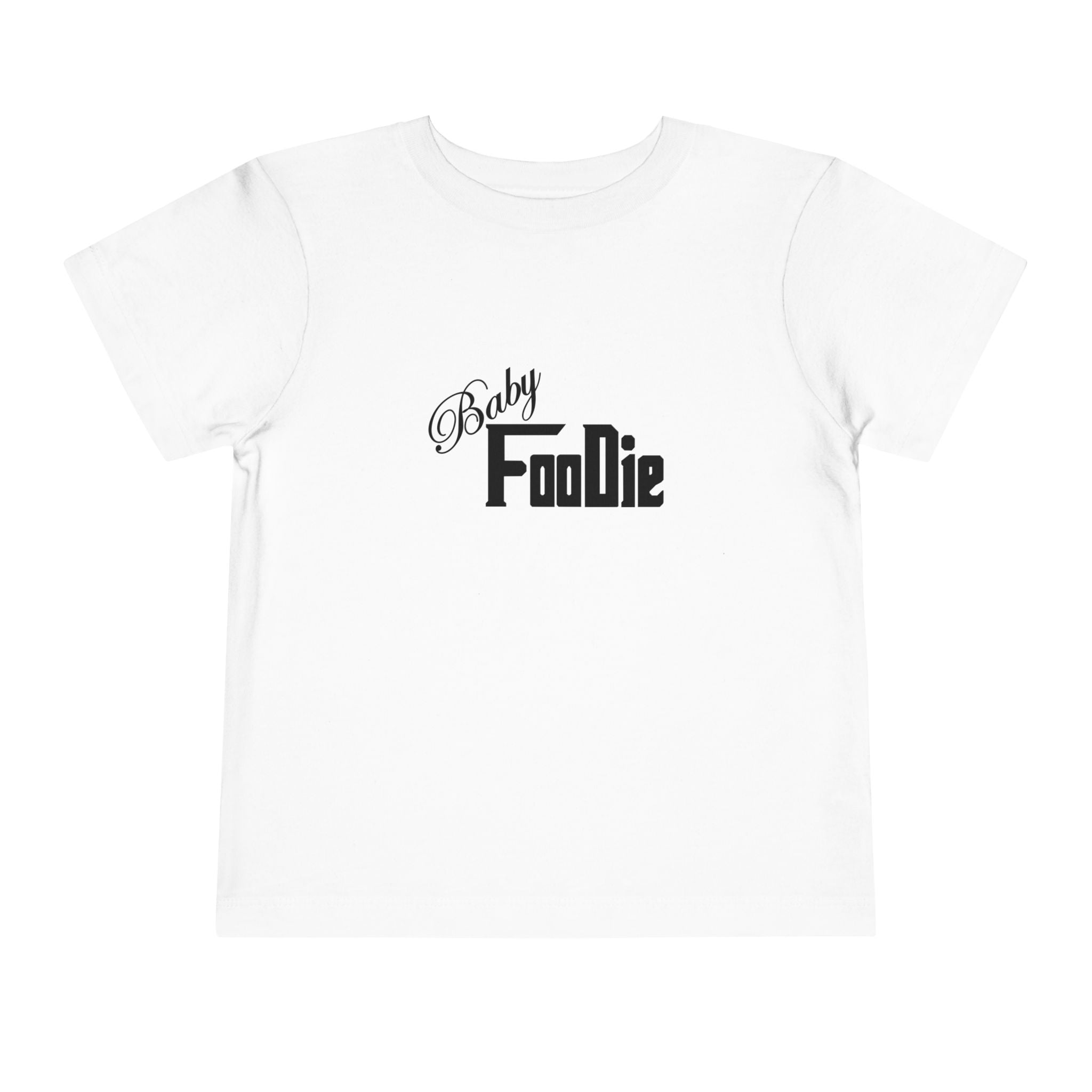 L.O.E.F Baby Foodie Toddler Short Sleeve Tee Shirt (Black)