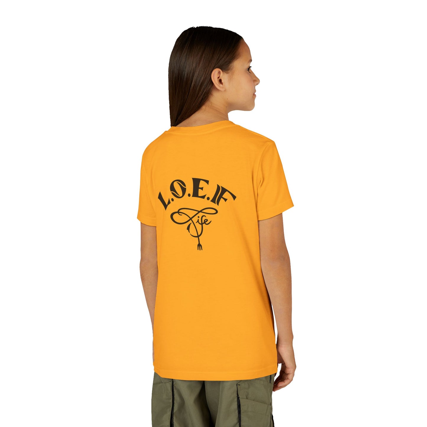 L.O.E.F Foodie 4Life Young Tee Shirt  (Fiery Red)