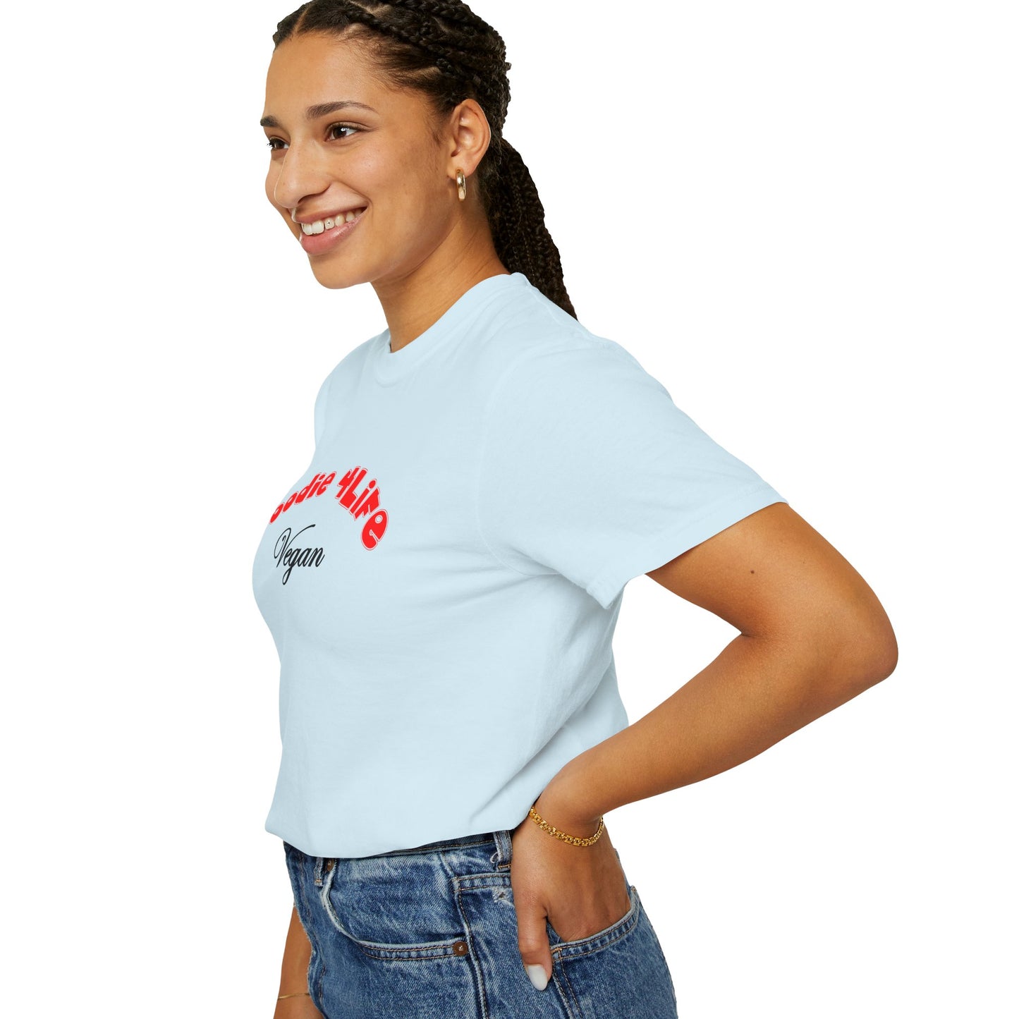 L.O.E.F Foodie 4Life Vegan Unisex Tee Shirt (Fiery Red)