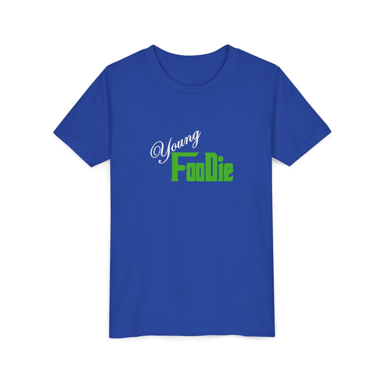 L.O.E.F White Young Foodie Youth Short Sleeve Tee (Kelly Green)