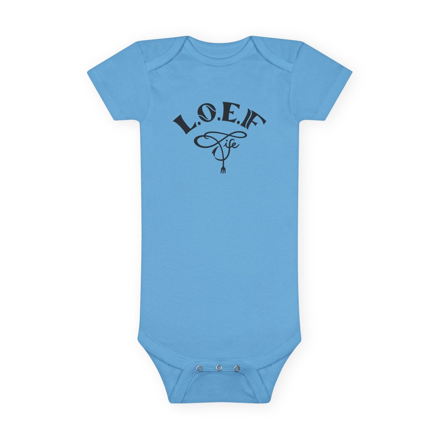 L.O.E.F Foodie 4Life Baby Bodysuit  (Fiery Red)