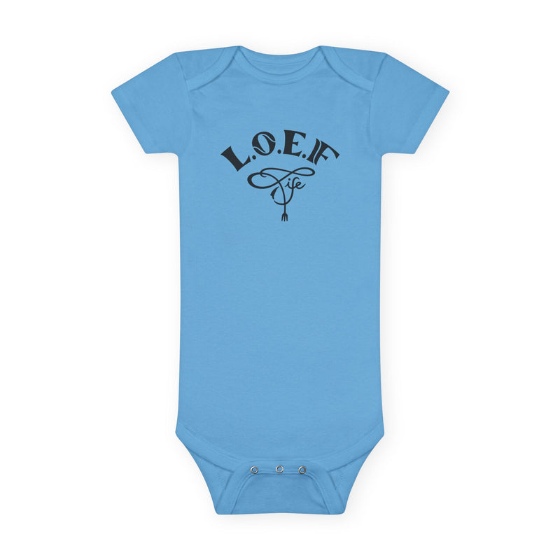 L.O.E.F Foodie 4Life Baby Bodysuit  (Fiery Red)