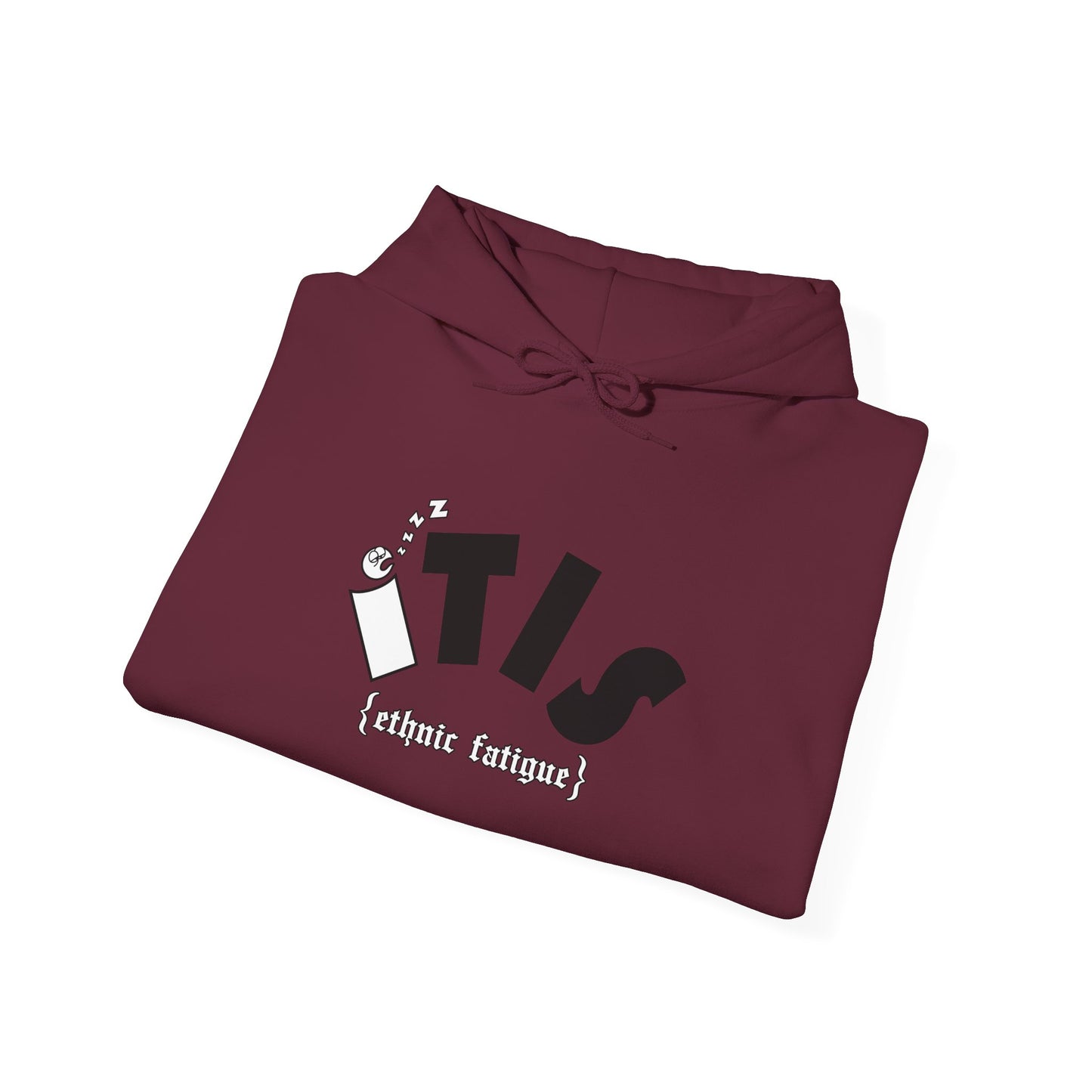 L.O.E.F ITIS Unisex Hooded Sweatshirt (White and Black)