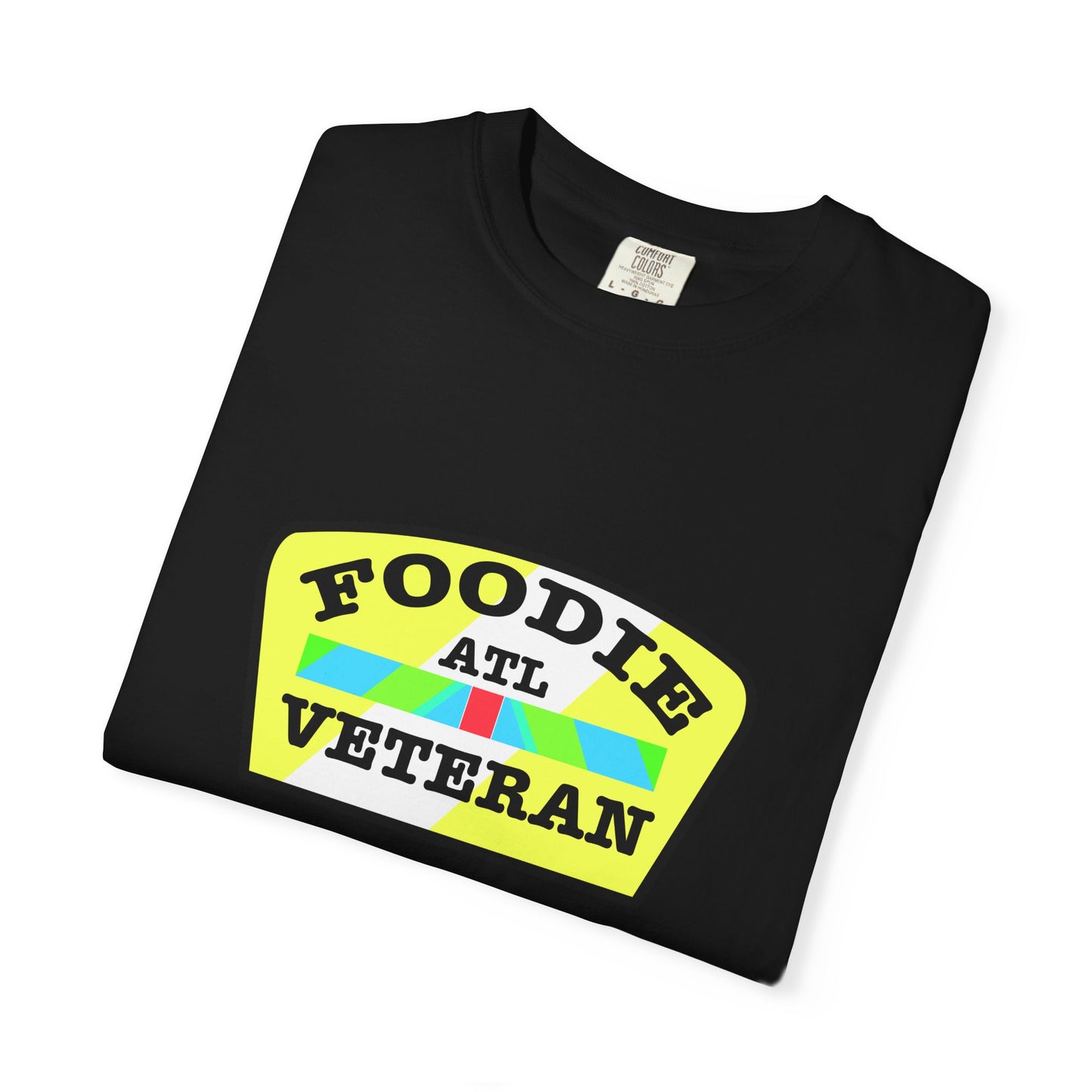 L.O.E.F Foodie Veteran ATL Unisex Tee Shirt (Yellow and Black)
