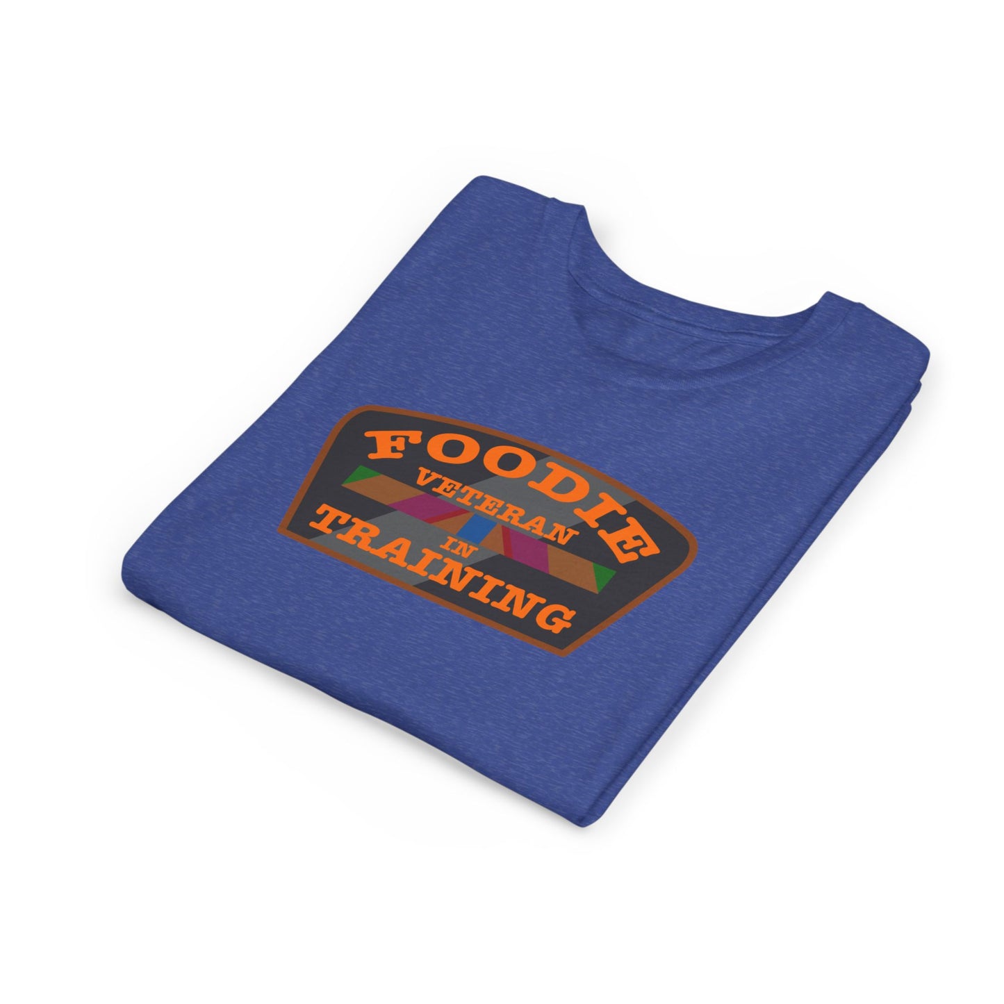 L.O.E.F Foodie Veteran In Training Kids Tee Shirt  (Orange)