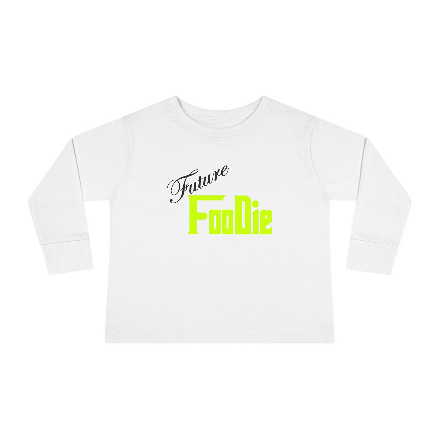 L.O.E.F Future Foodie Toddler Long Sleeve Tee (Neon Yellow)