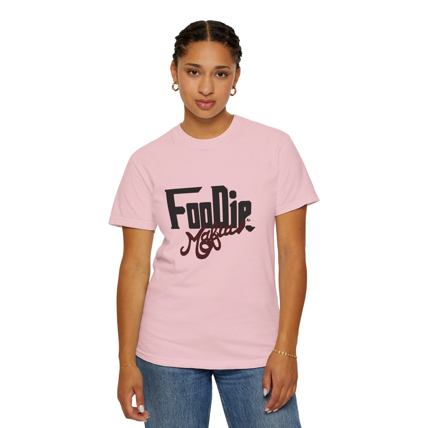 L.O.E.F Foodie Mafia Unisex Tee shirt (Maroon)
