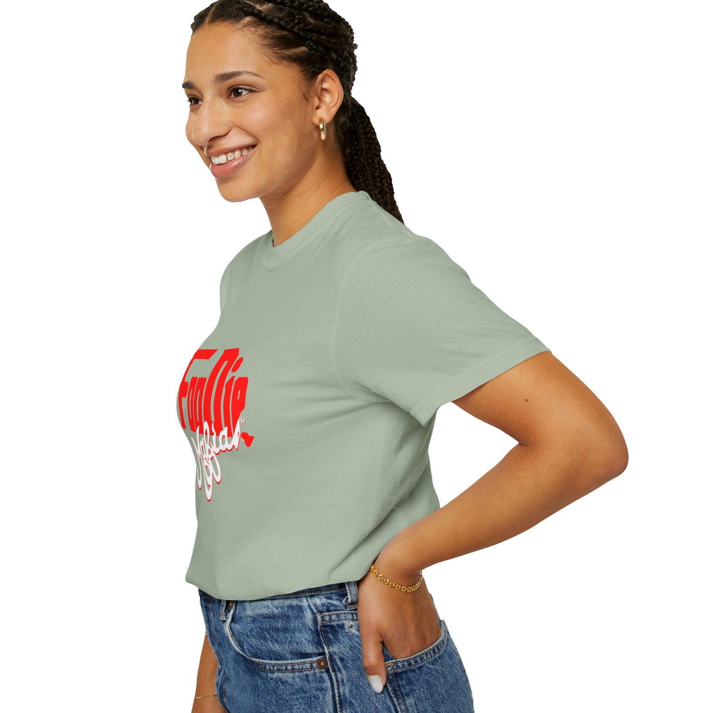 L.O.E.F Red Foodie Mafia Unisex Tee Shirt (White)