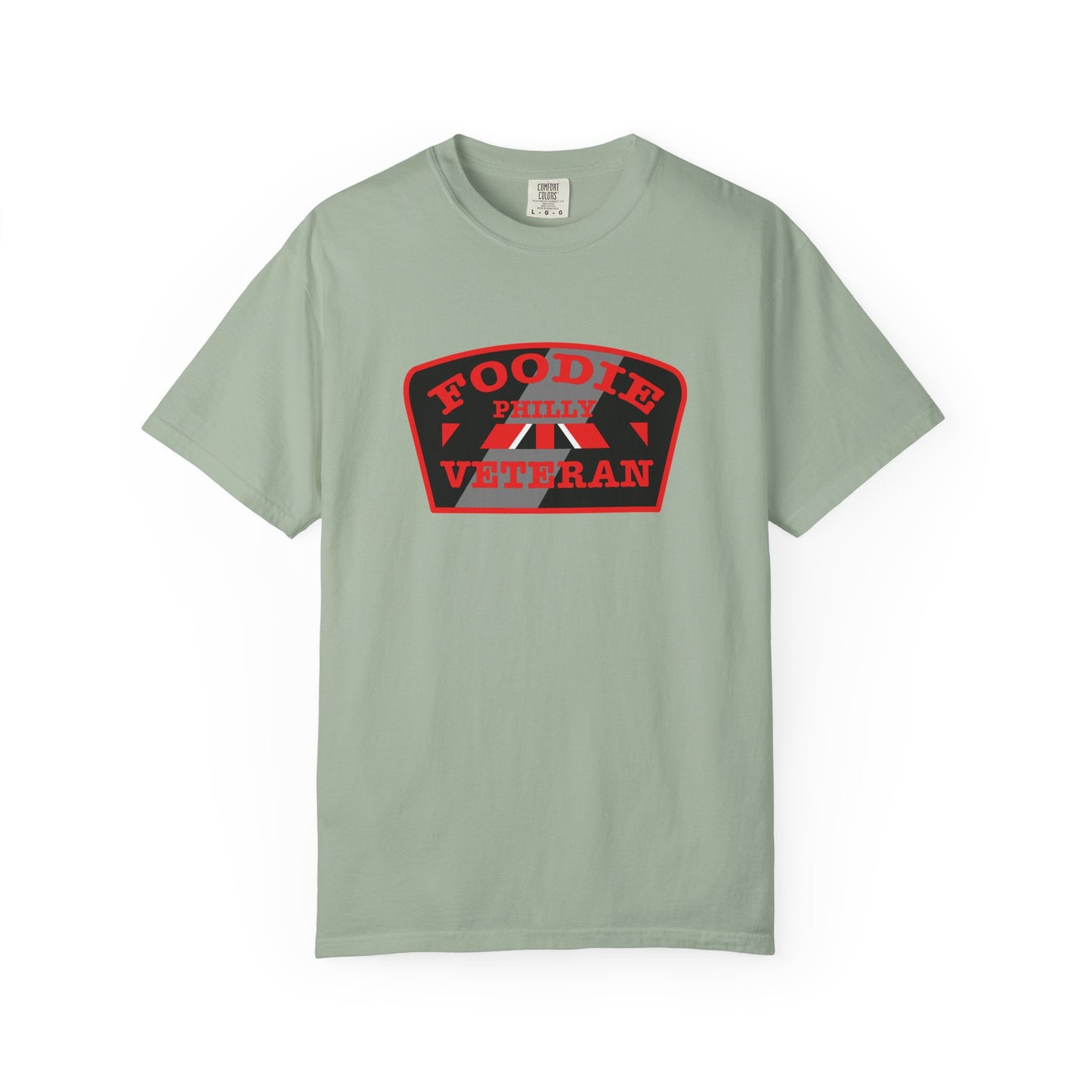 L.O.E.F Foodie Veteran PHILLY Unisex Tee Shirt (Red)