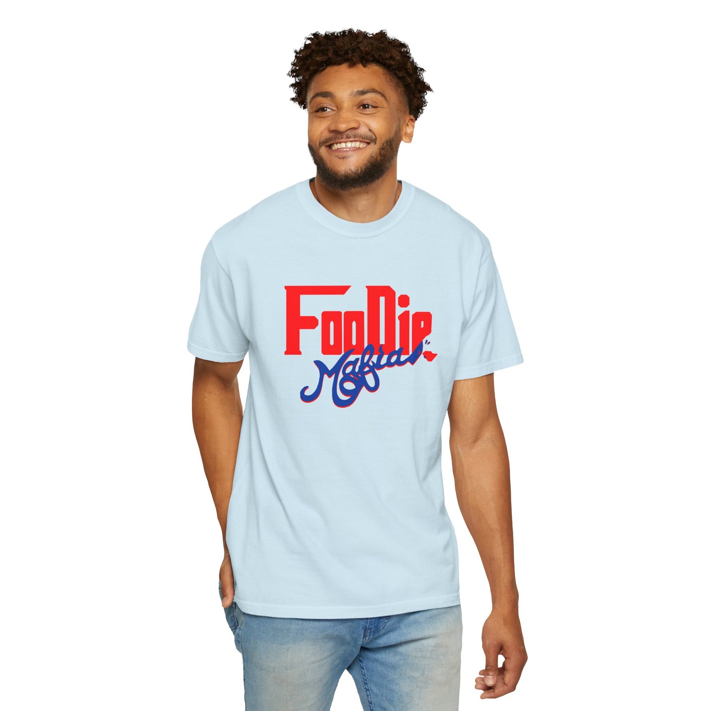 L.O.E.F Red Foodie Mafia Unisex Tee shirt (Cobalt Blue)