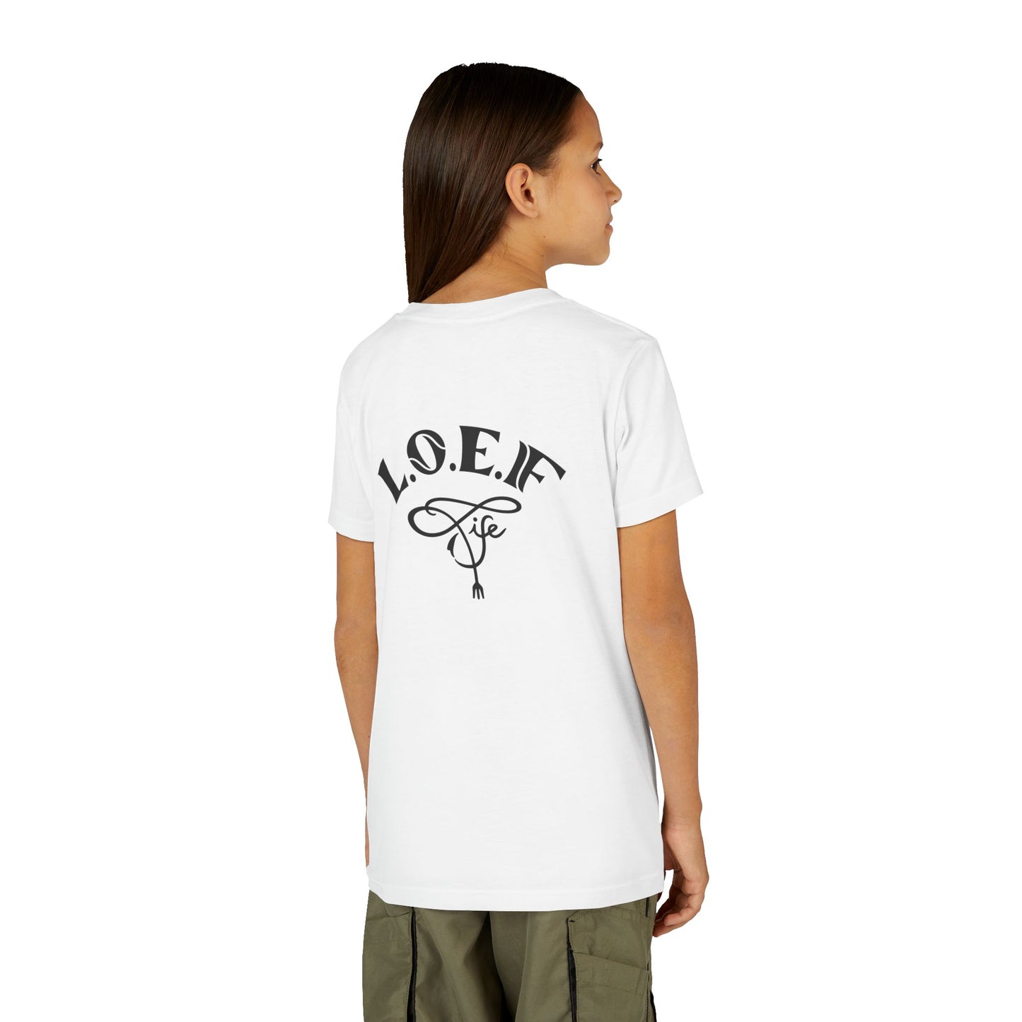 L.O.E.F Foodie 4Life Young Tee Shirt  (Fiery Red)