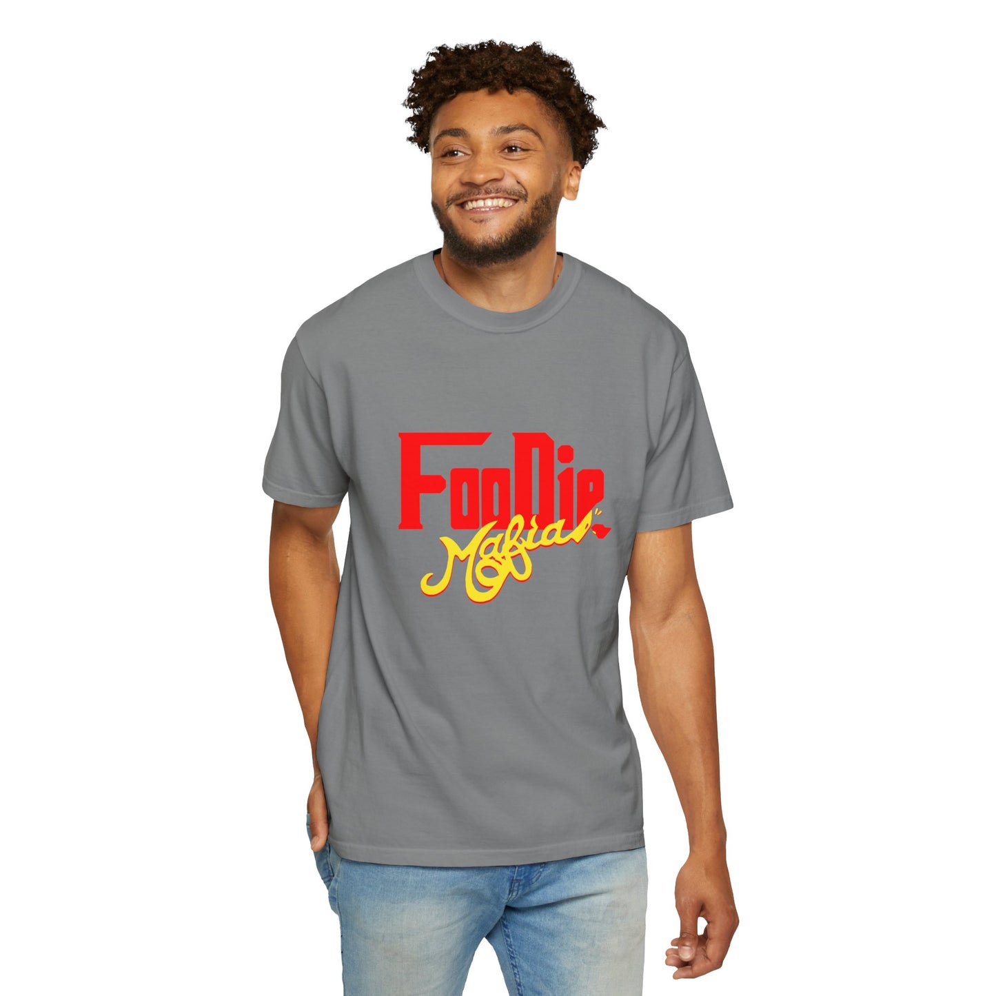 L.O.E.F Red Foodie Mafia Unisex Tee shirt (Bright Yellow)