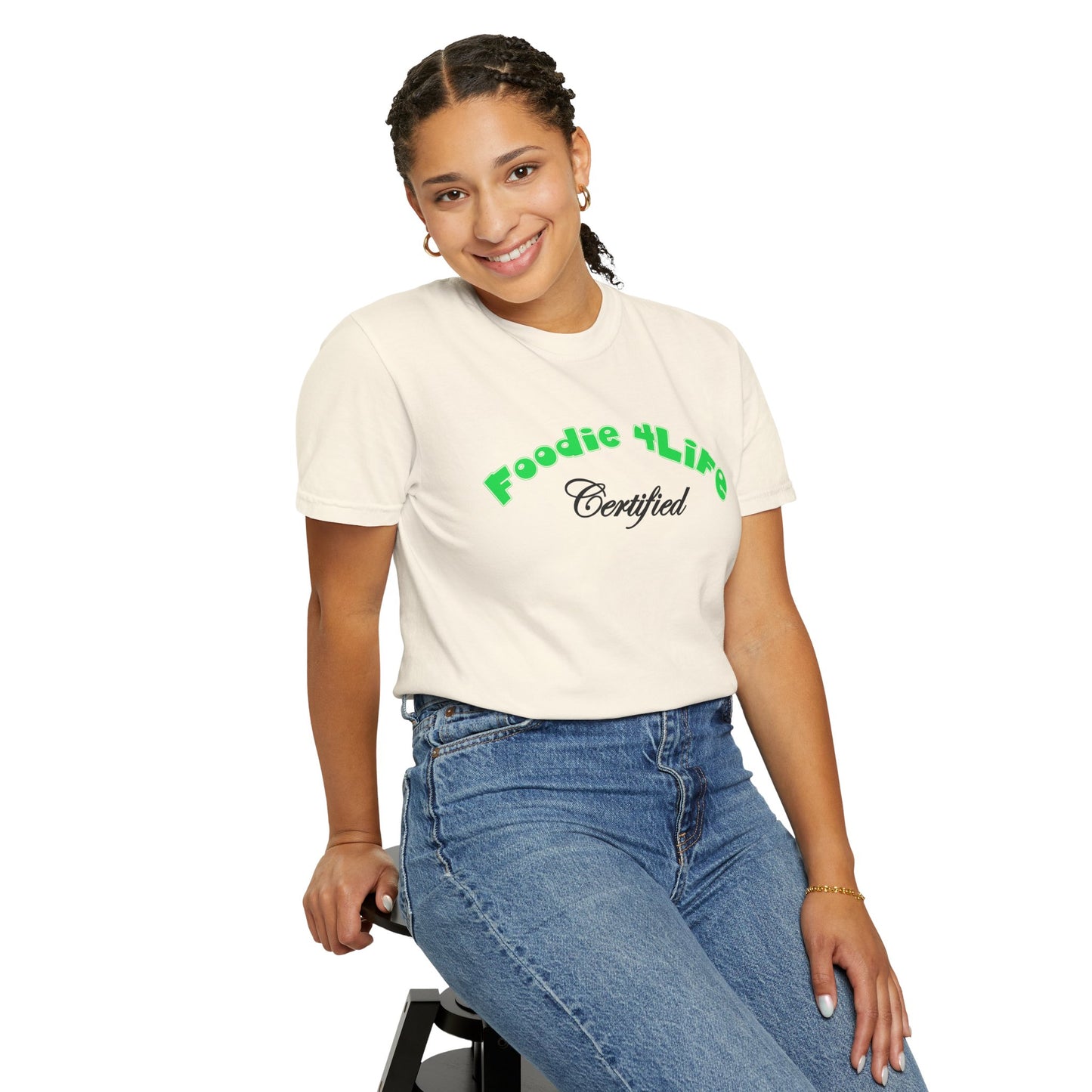 L.O.E.F Foodie 4Life Certified Unisex Tee Shirt (Machalite Green)
