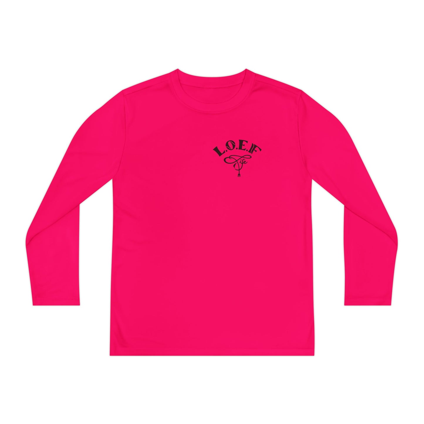 L.O.E.F Foodie 4Life Young Long Sleeve Tee  (Neon Green)