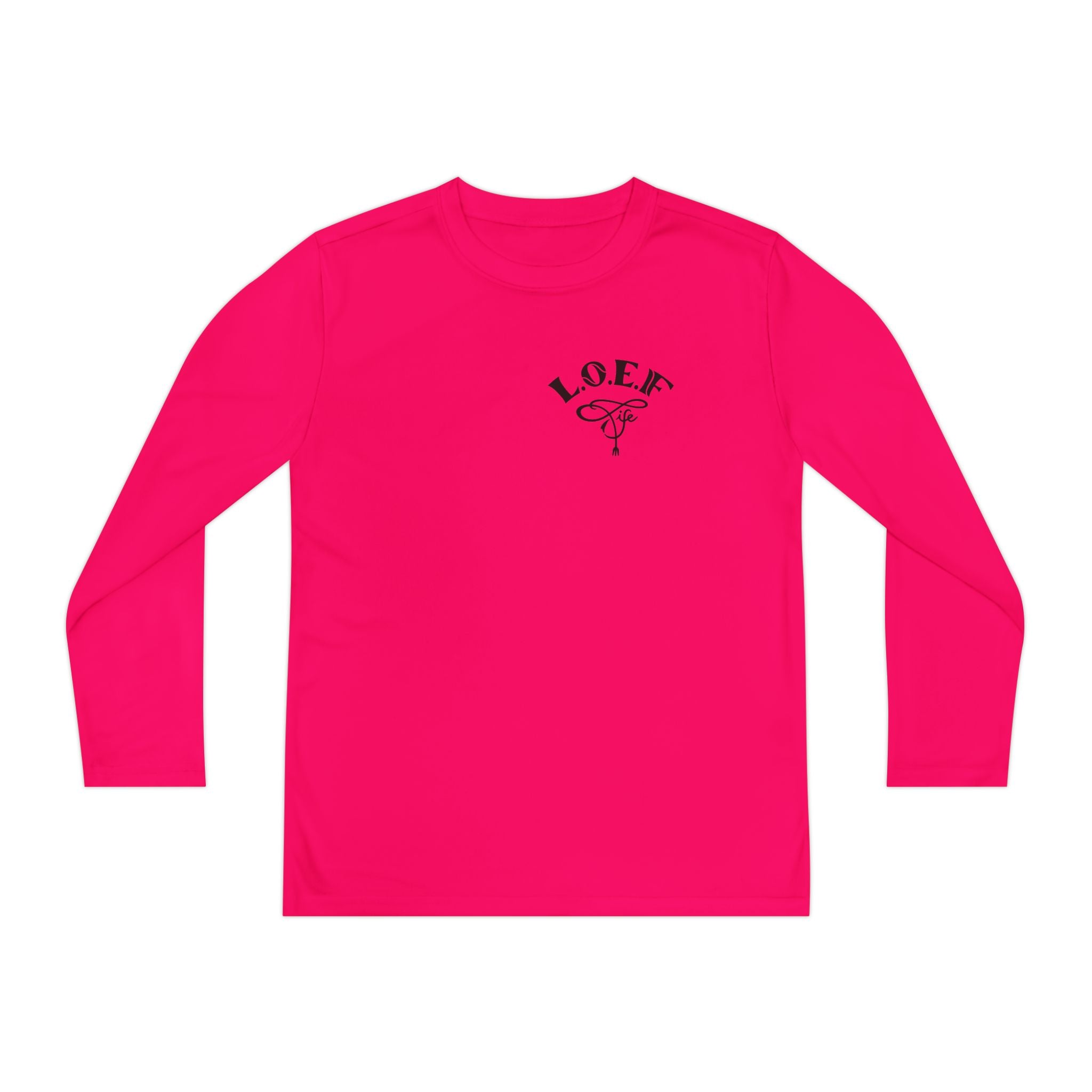 L.O.E.F Foodie 4Life Young Long Sleeve Tee  (Neon Green)