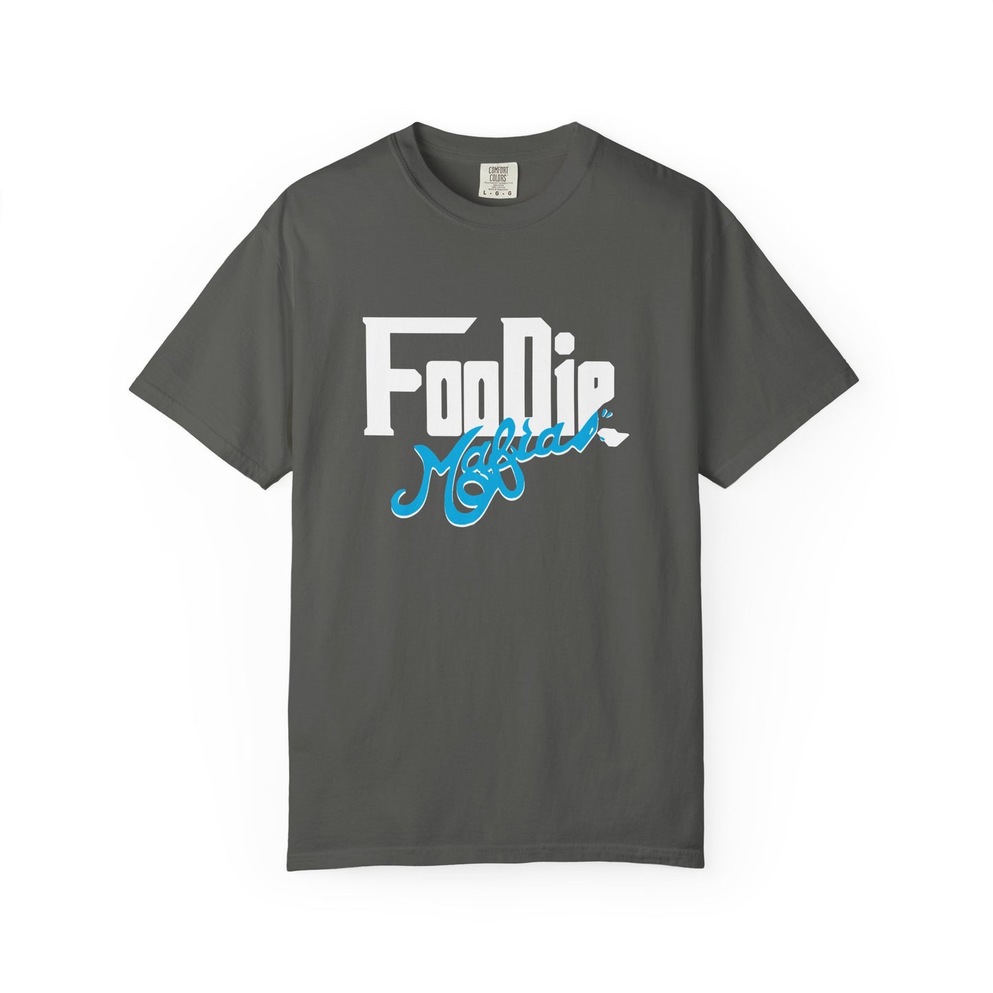 L.O.E.F White Foodie Mafia Unisex Tee Shirt  (Apricot)