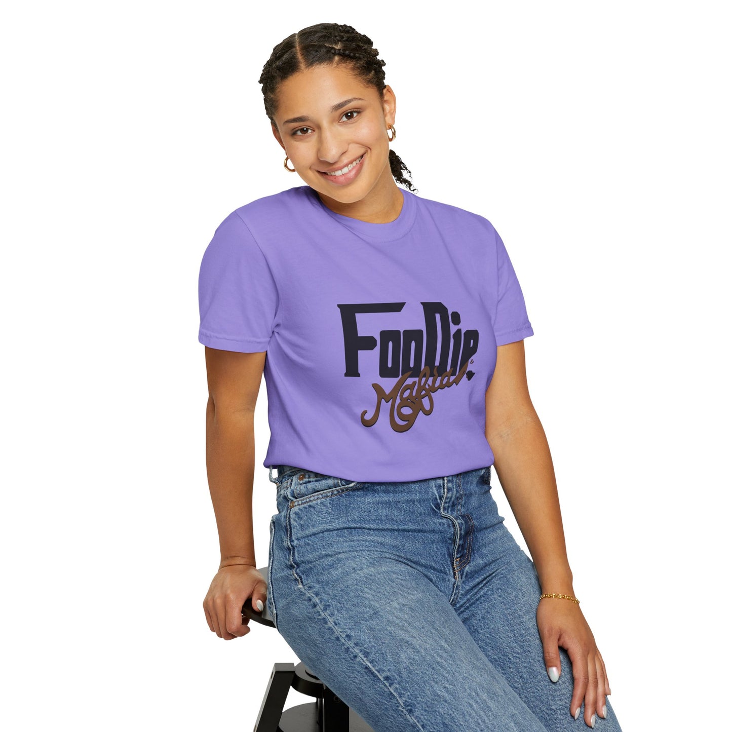 L.O.E.F Foodie Mafia Unisex Tee shirt (Dark Brown)