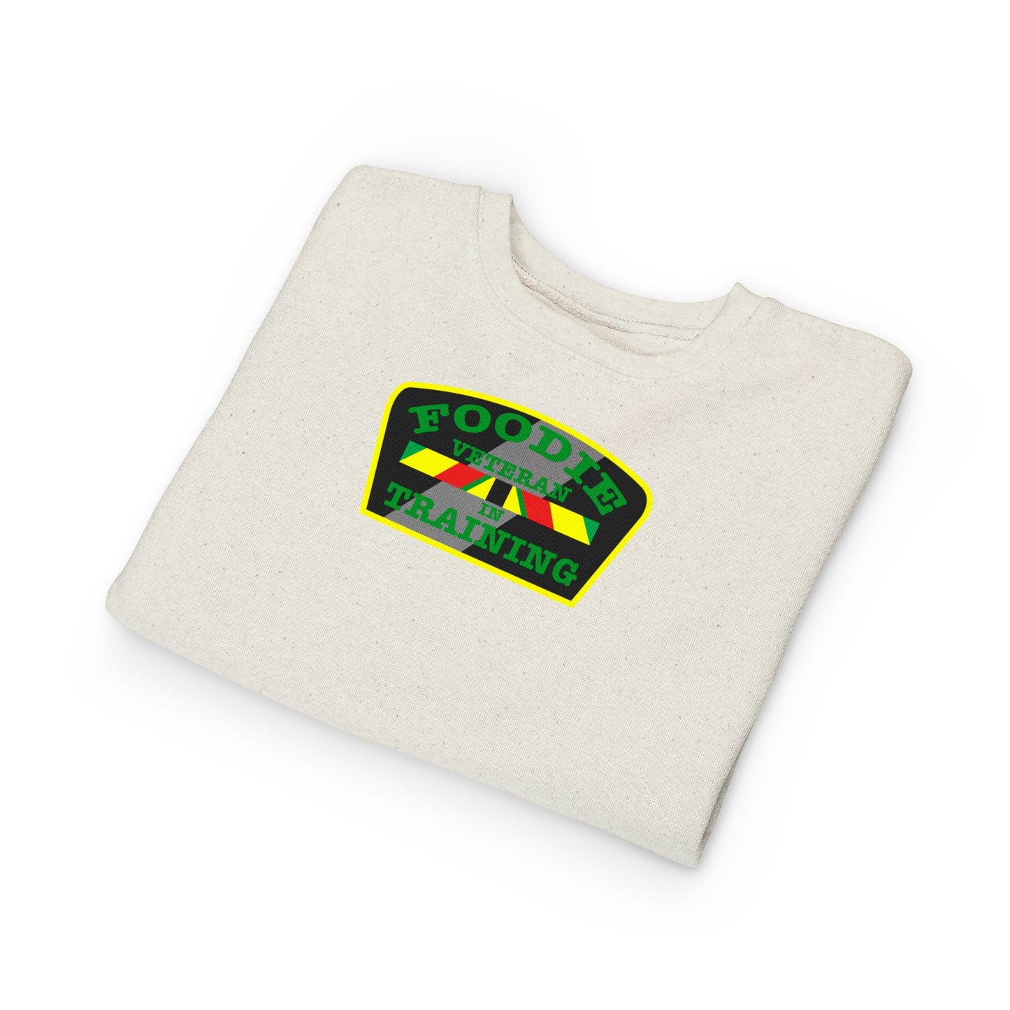 L.O.E.F Foodie Veteran In Training Toddler Sweatshirt (Green)