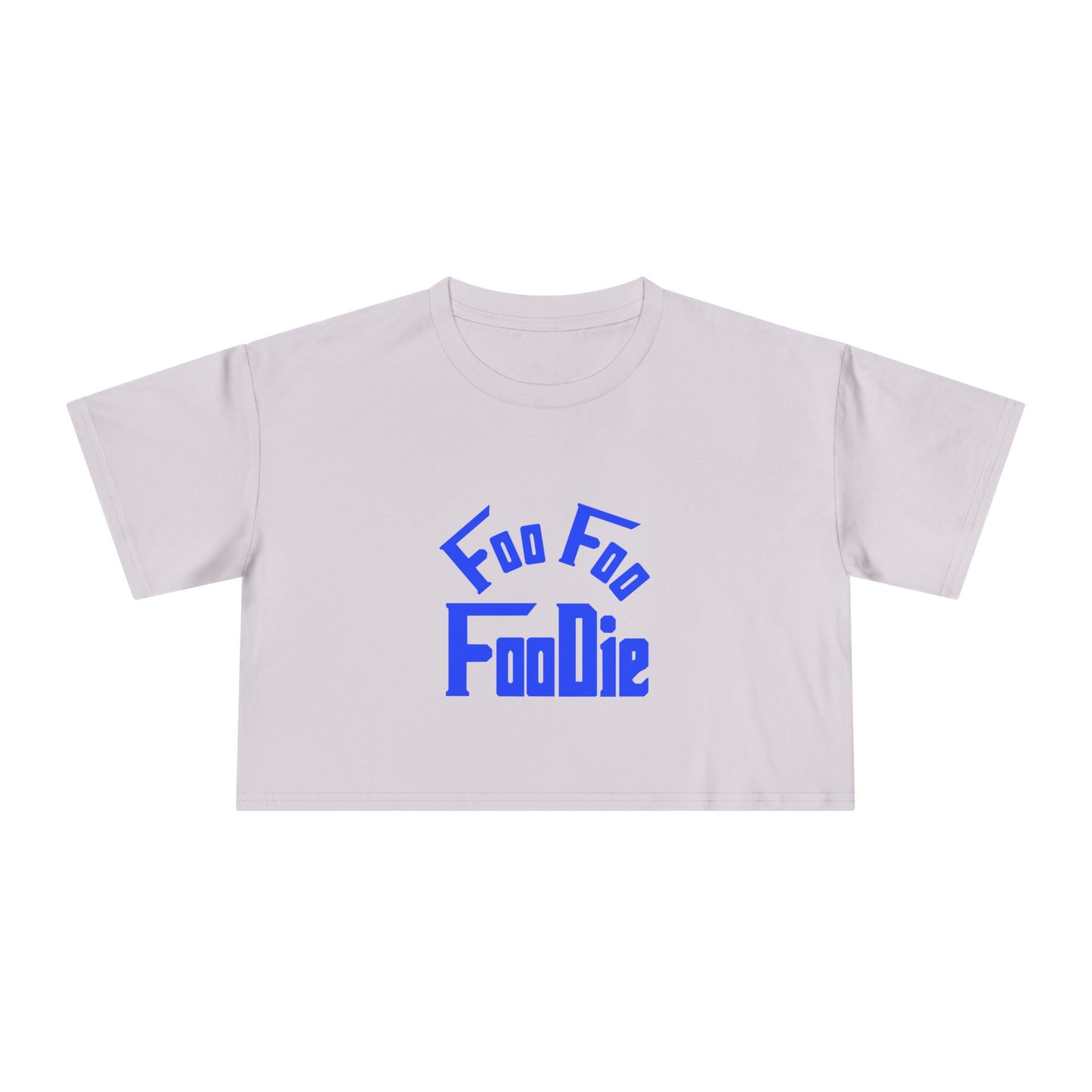L.O.E.F FOO FOO FOODIE Women Crop Tee(Dark Blue)