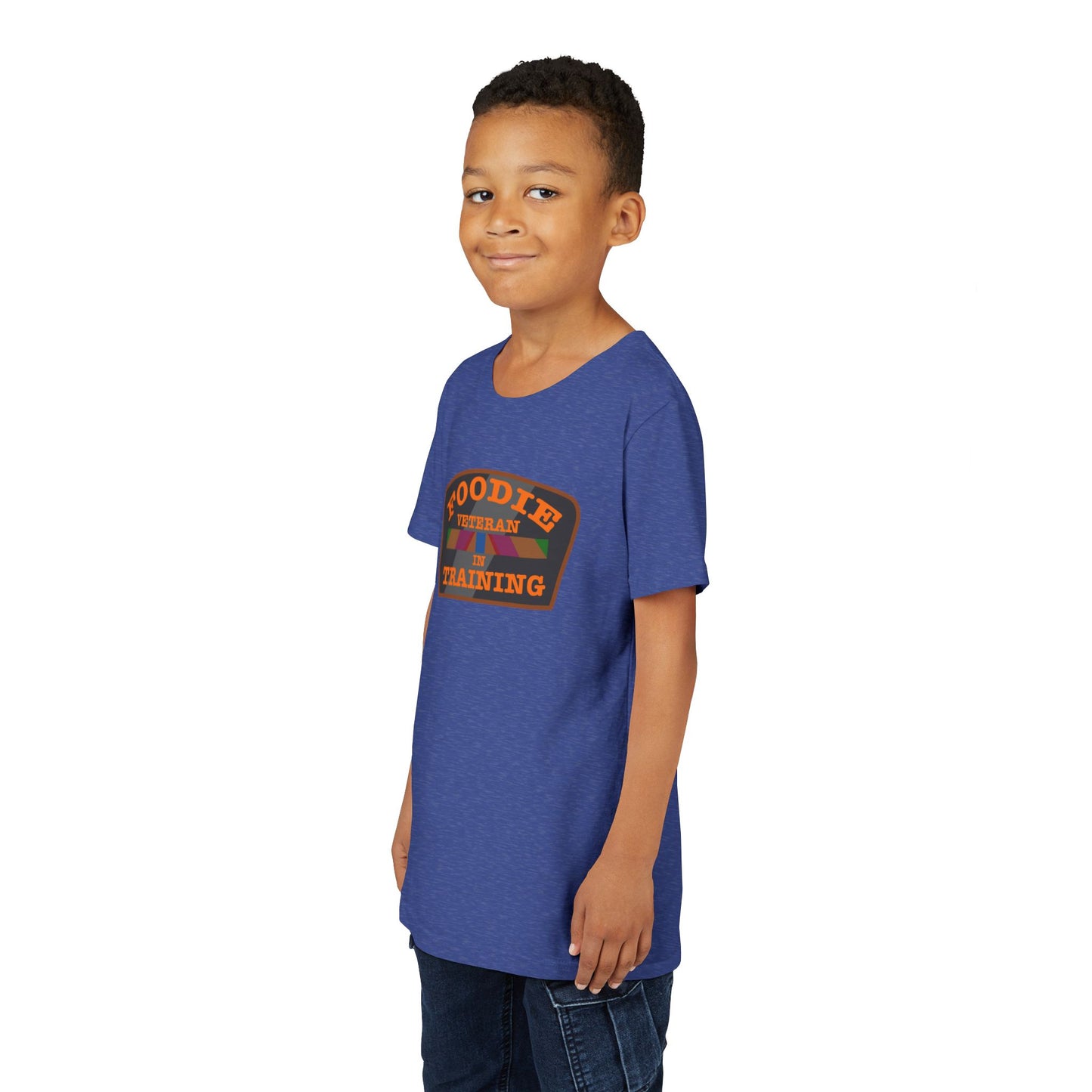 L.O.E.F Foodie Veteran In Training Kids Tee Shirt  (Orange)