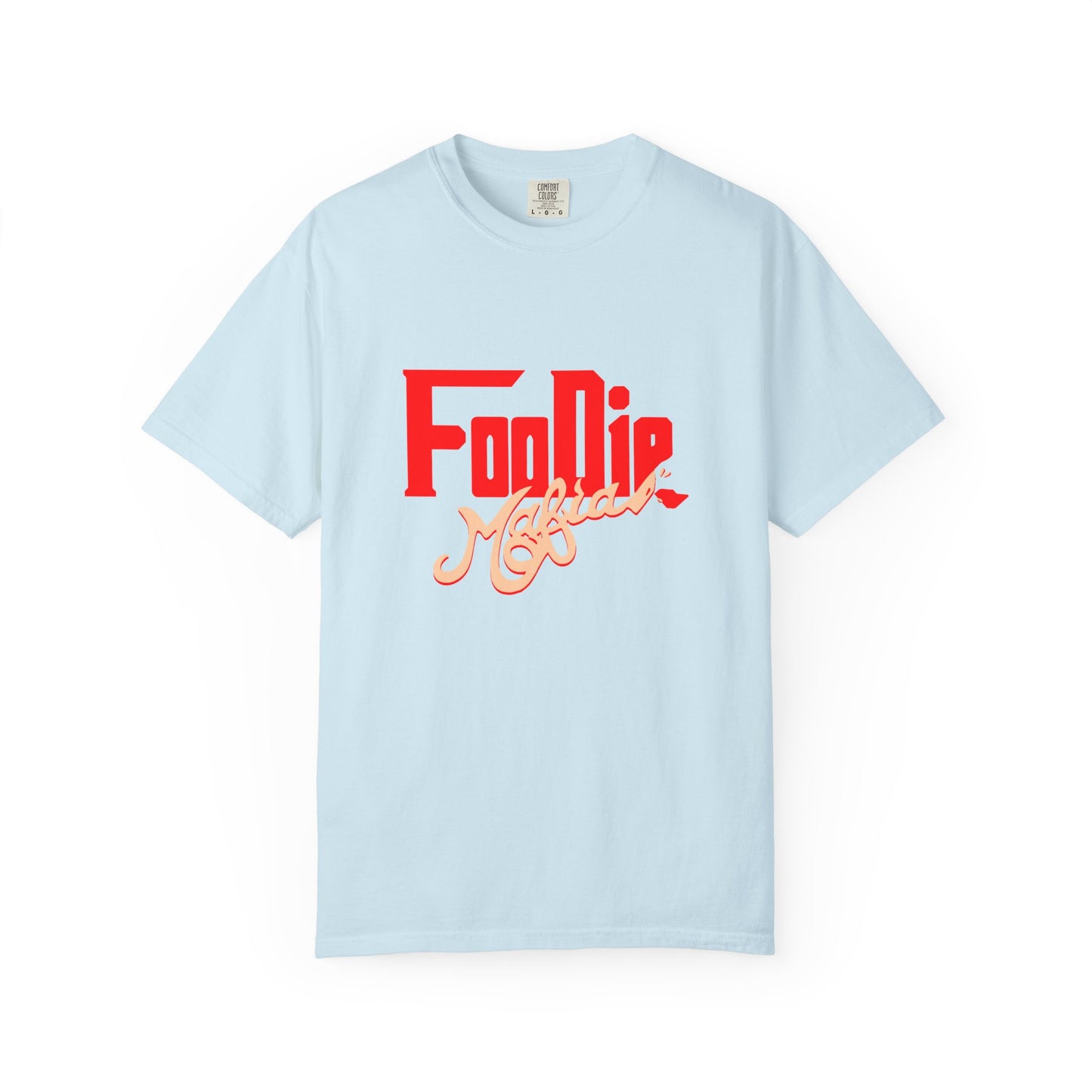 L.O.E.F Red Foodie Mafia Unisex Tee Shirt (Peach)