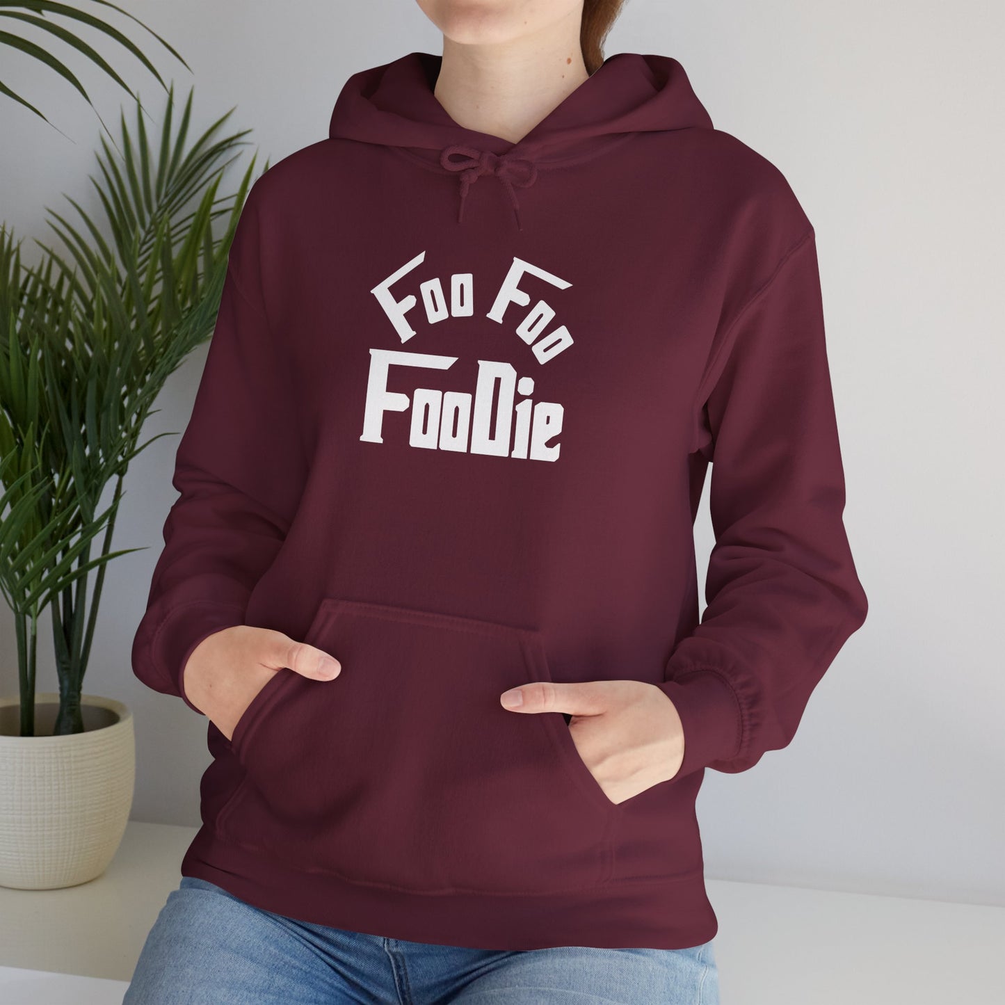 L.O.E.F Unisex Hooded Sweatshirt (White)