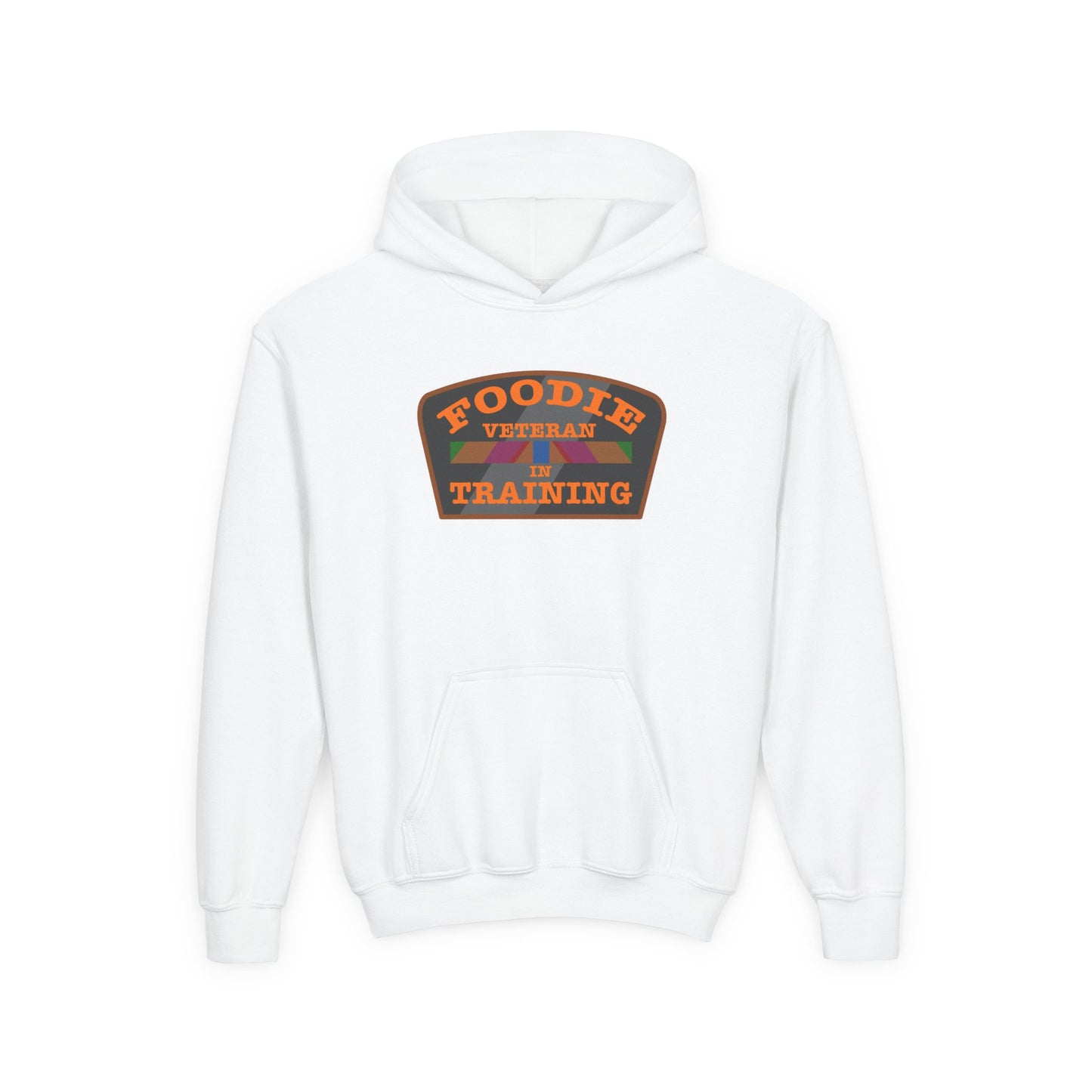 L.O.E.F Foodie Veteran In Training Kids Hoodie (Orange)