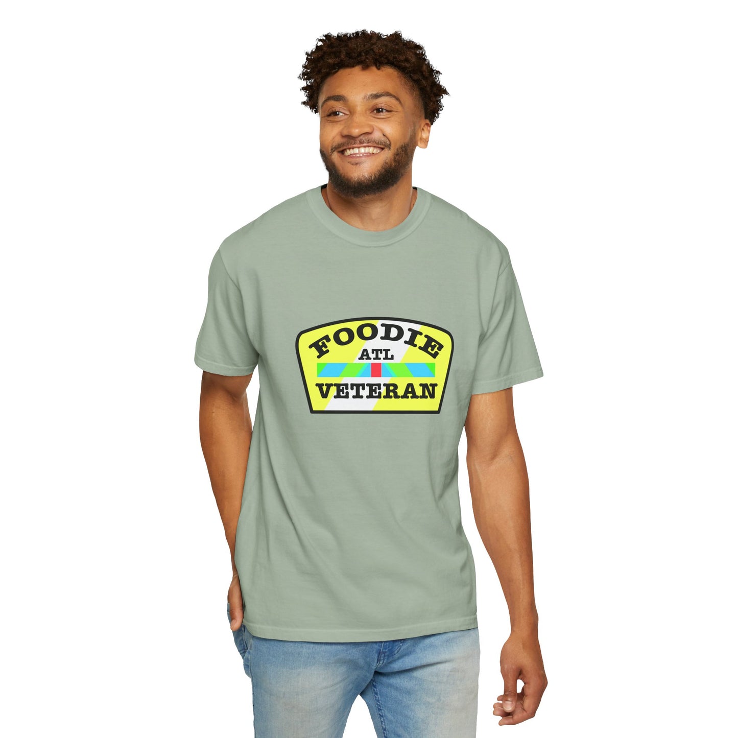 L.O.E.F Foodie Veteran ATL Unisex Tee Shirt (Yellow and Black)