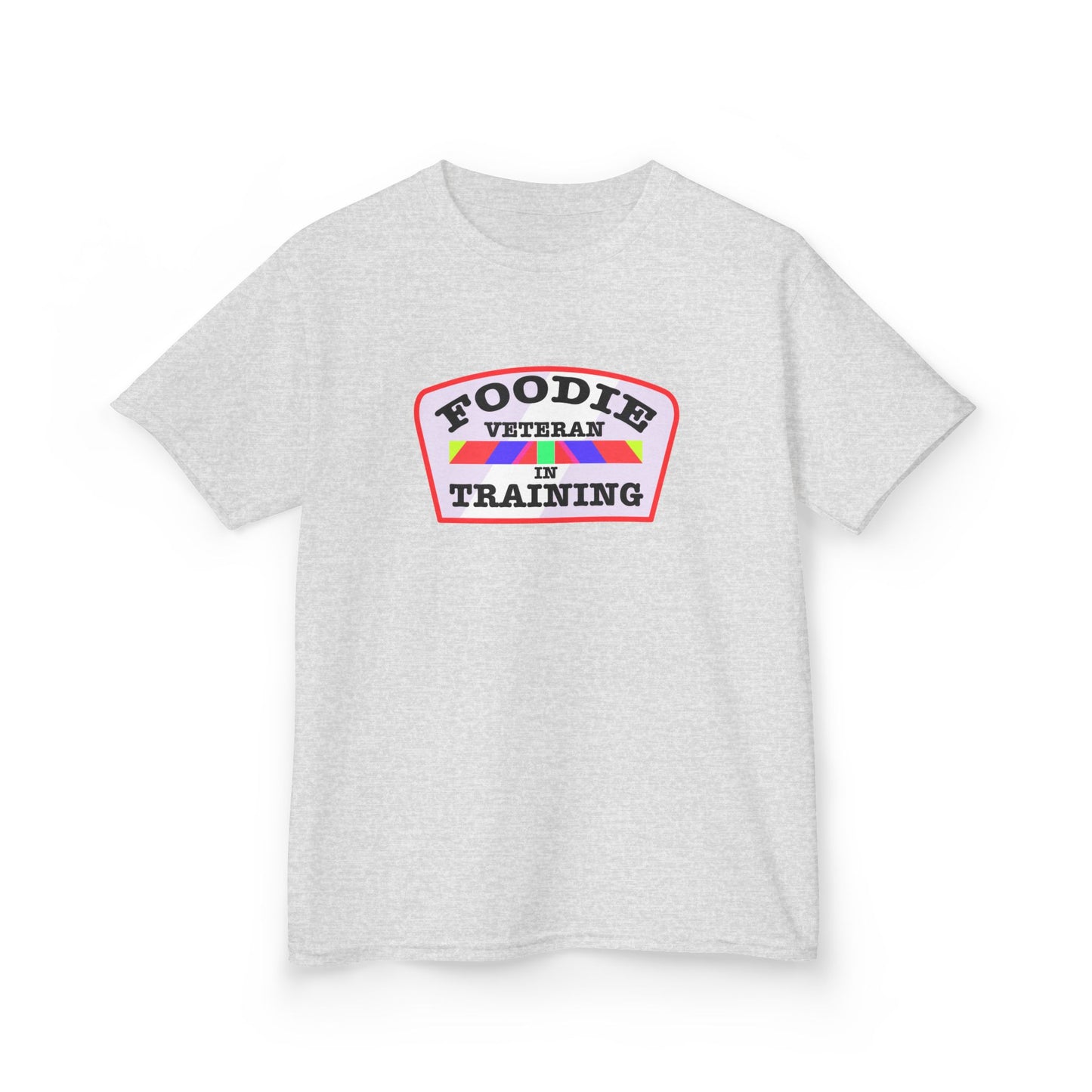 L.O.E.F Foodie Veteran In Training Kids Tee Shirt (Soft Pink)