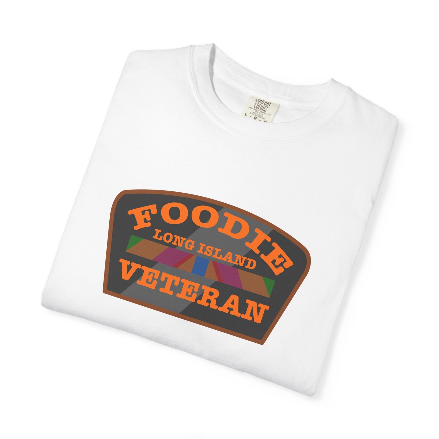 L.O.E.F Foodie Veteran Long Island Unisex Tee Shirt (Orange)