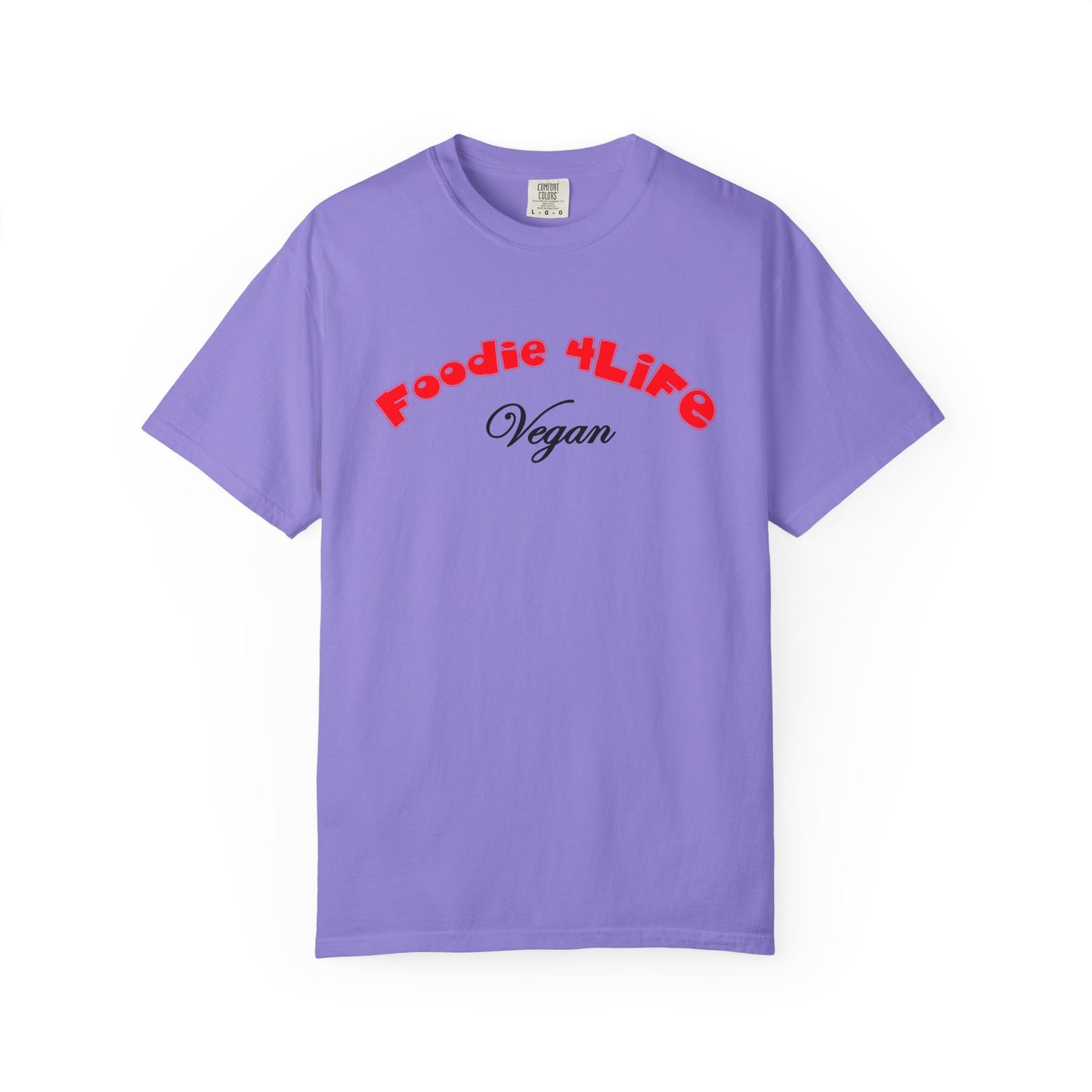 L.O.E.F Foodie 4Life Vegan Unisex Tee Shirt (Fiery Red)