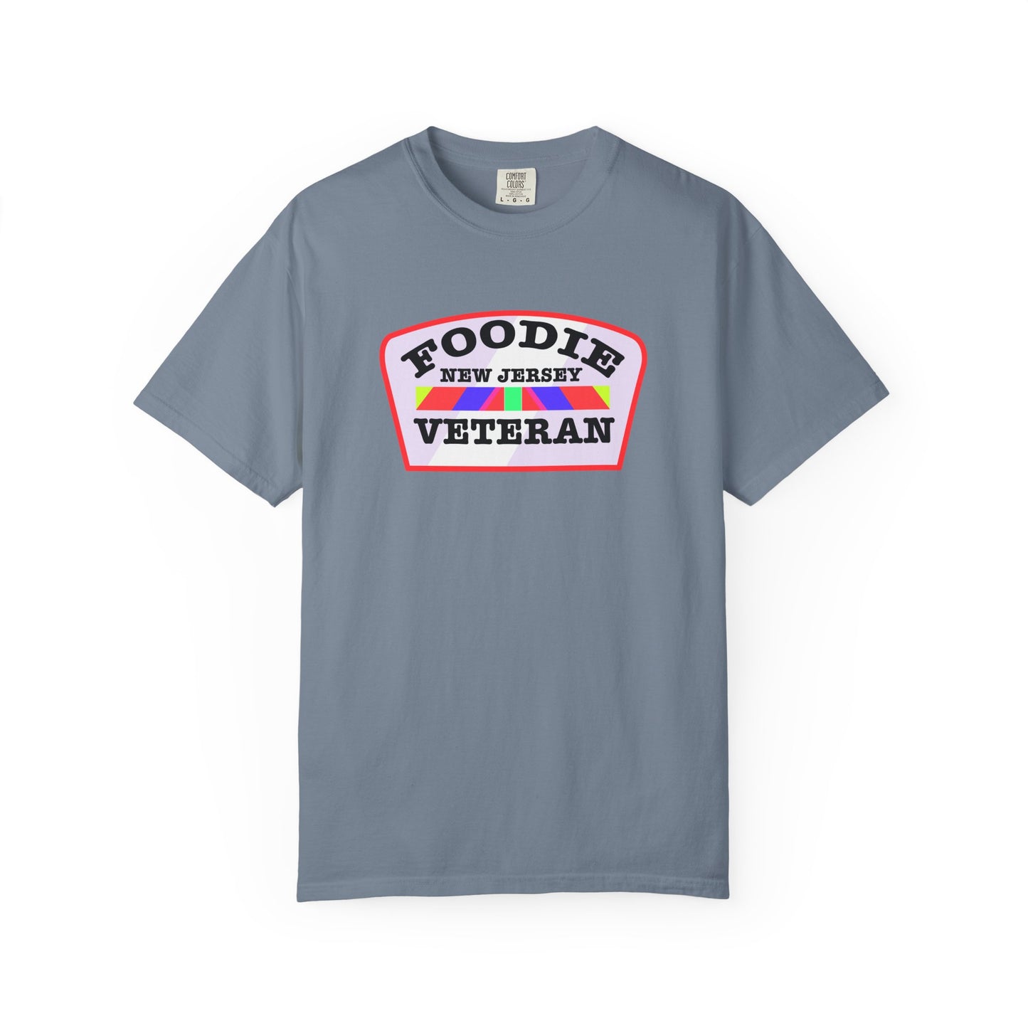 L.O.E.F Foodie Veteran NEW JERSEY Unisex Tee Shirt (Soft Pink)