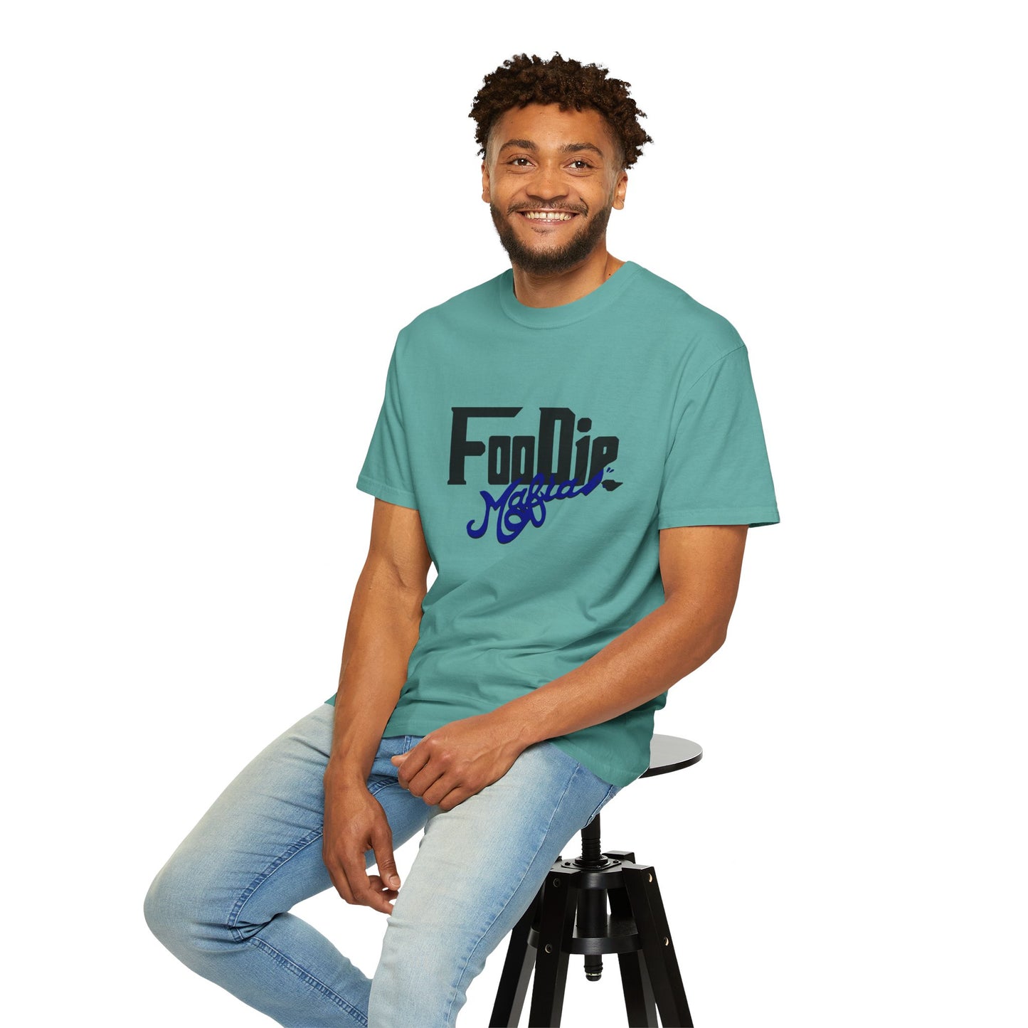 L.O.E.F Foodie Mafia Unisex Tee shirt (Dark Blue)